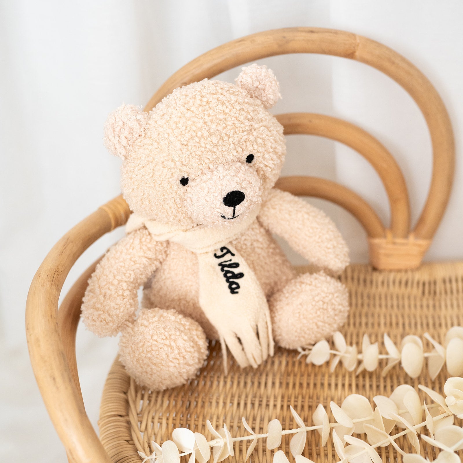 JOLLEIN Kuscheltier Boucle Teddybär personalisiert - wunderwunsch