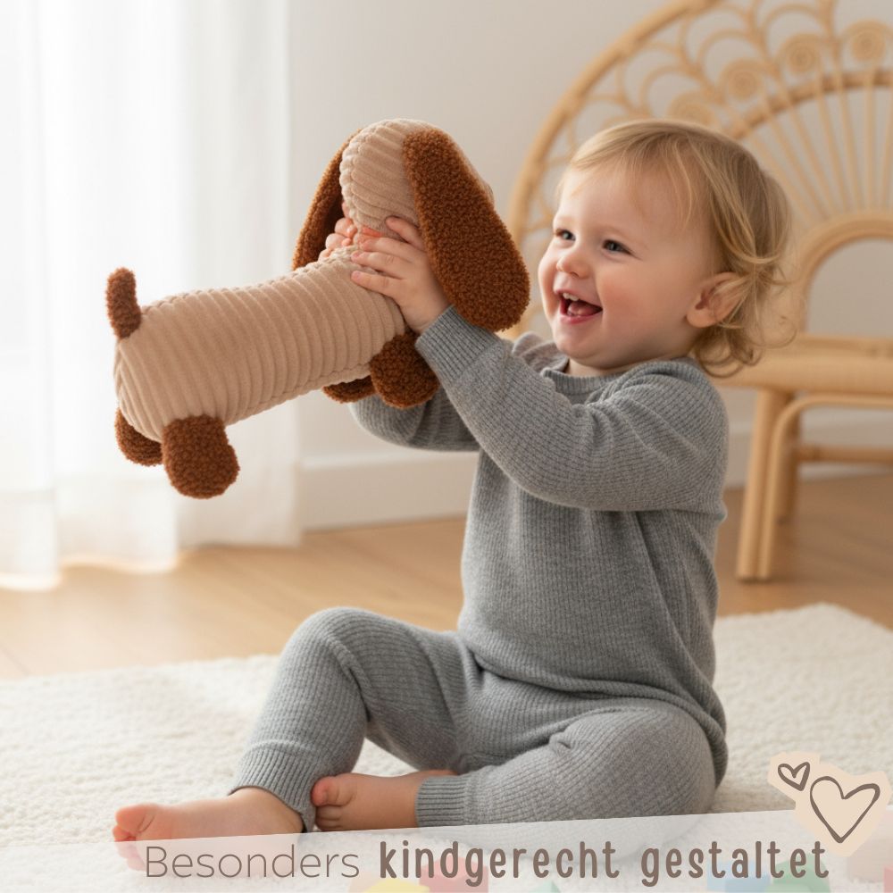 JOLLEIN Kuscheltier Dackel personalisierbar - wunderwunsch