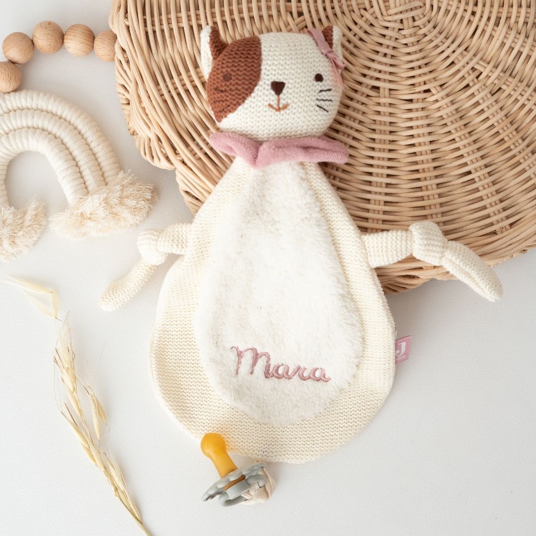 JOLLEIN Schmusetuch Katze oder Hund personalisierbar - wunderwunsch