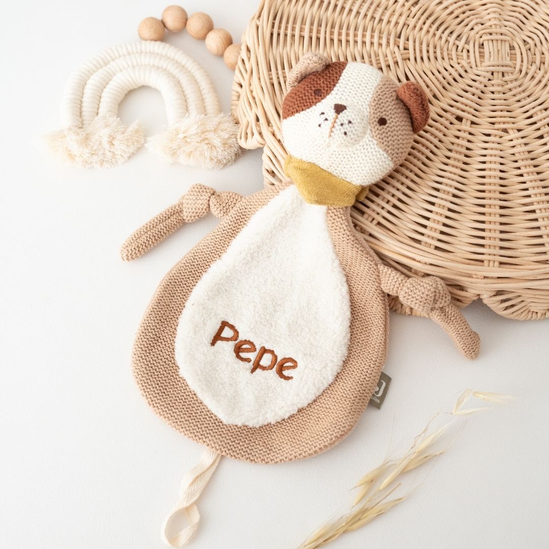 JOLLEIN Schmusetuch Katze oder Hund personalisierbar - wunderwunsch