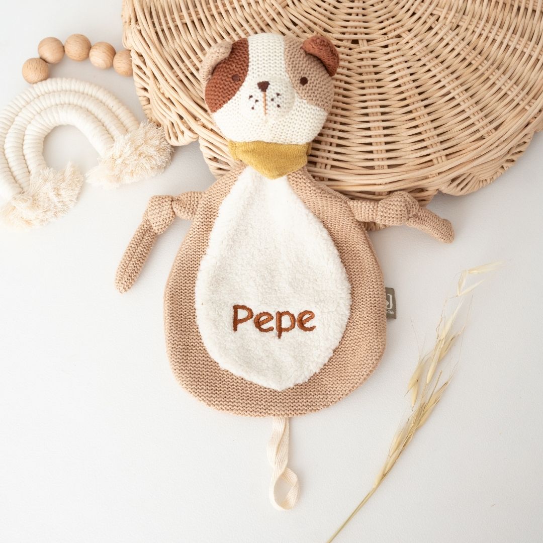 JOLLEIN Schmusetuch Katze oder Hund personalisierbar - wunderwunsch