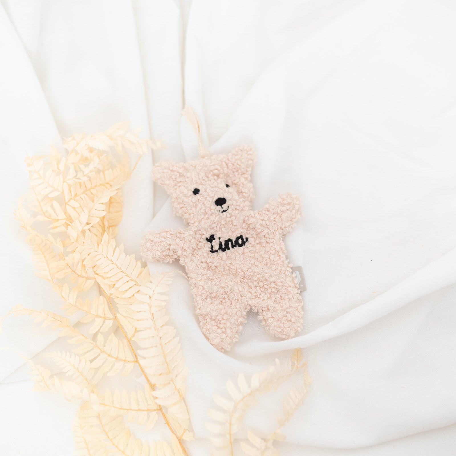 JOLLEIN Schmusetuch Plüsch Teddybär - wunderwunsch