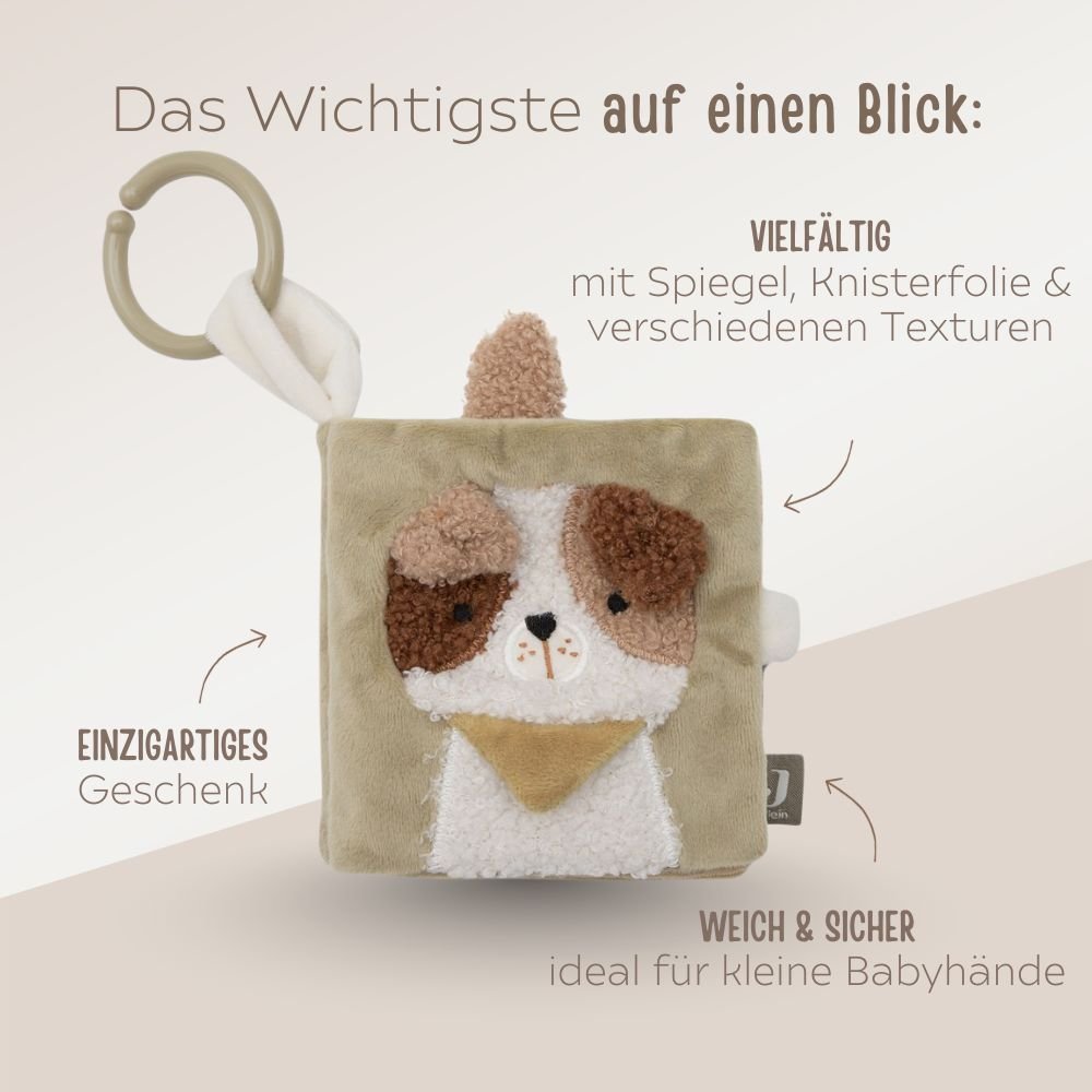 JOLLEIN Stoffbuch Hund personalisierbar - wunderwunsch