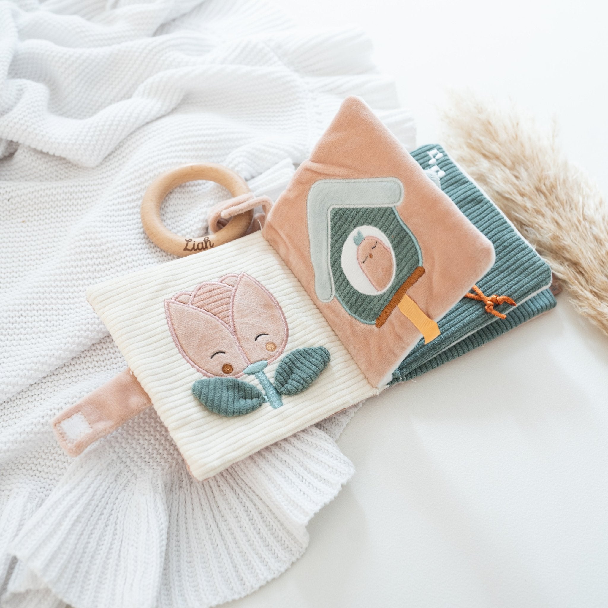 JOLLEIN Stoffbuch personalisiert - Fee & Auto - wunderwunsch