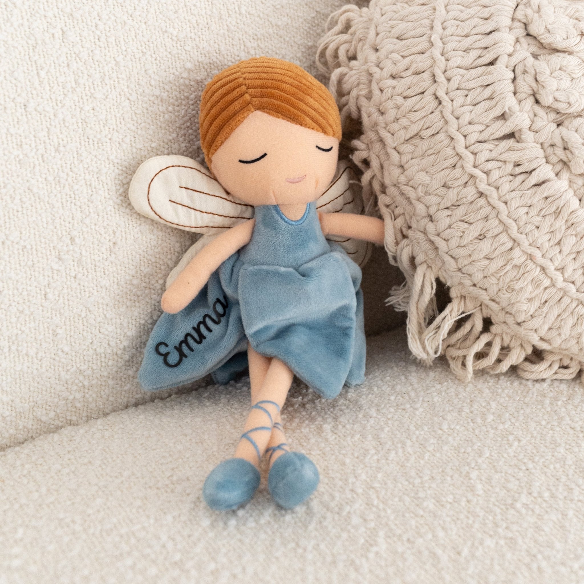 JOLLEIN Stoffpuppe Fee personalisiert - wunderwunsch