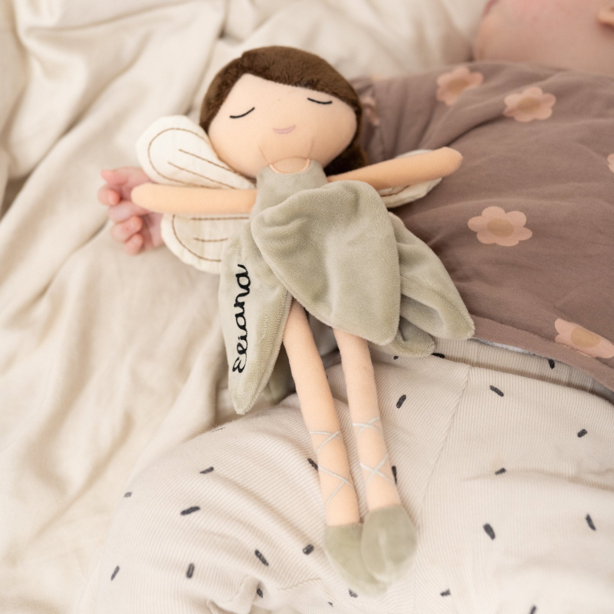 JOLLEIN Stoffpuppe Fee personalisiert - wunderwunsch