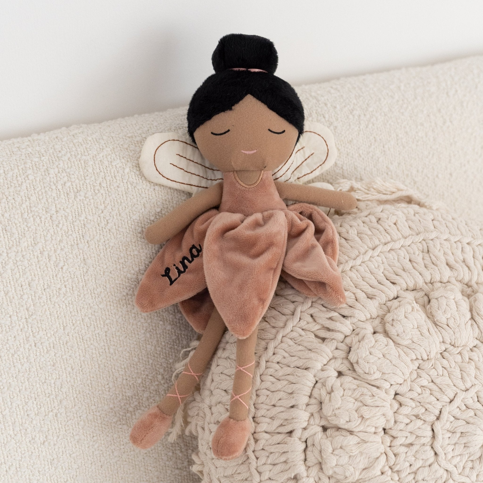 JOLLEIN Stoffpuppe Fee personalisiert - wunderwunsch