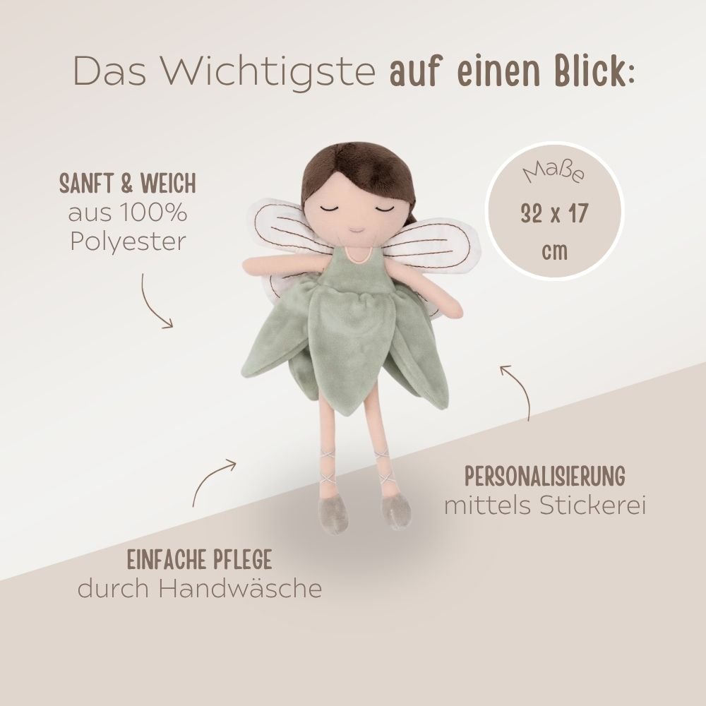 JOLLEIN Stoffpuppe Zahnfee personalisiert - wunderwunsch