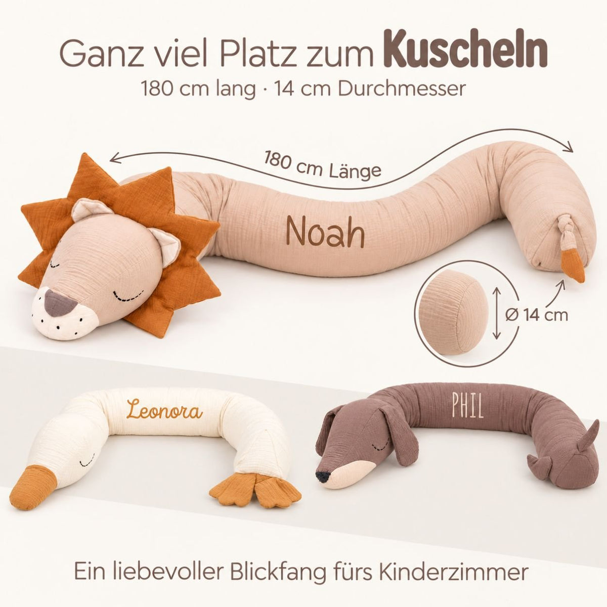 JULIUS ZÖLLNER Bettschlange personalisiert - wunderwunsch