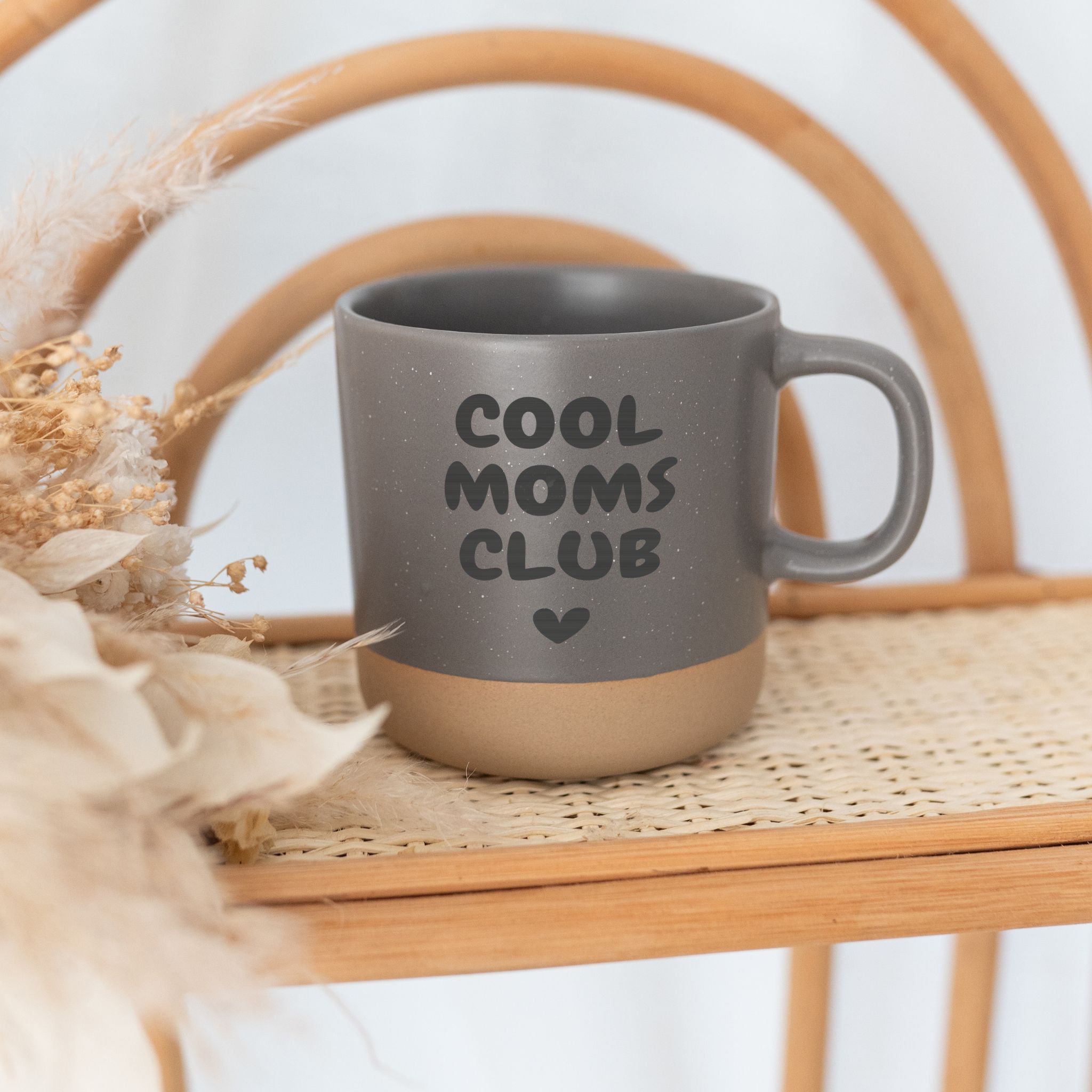 Keramikbecher Steingut - Moms Club - wunderwunsch