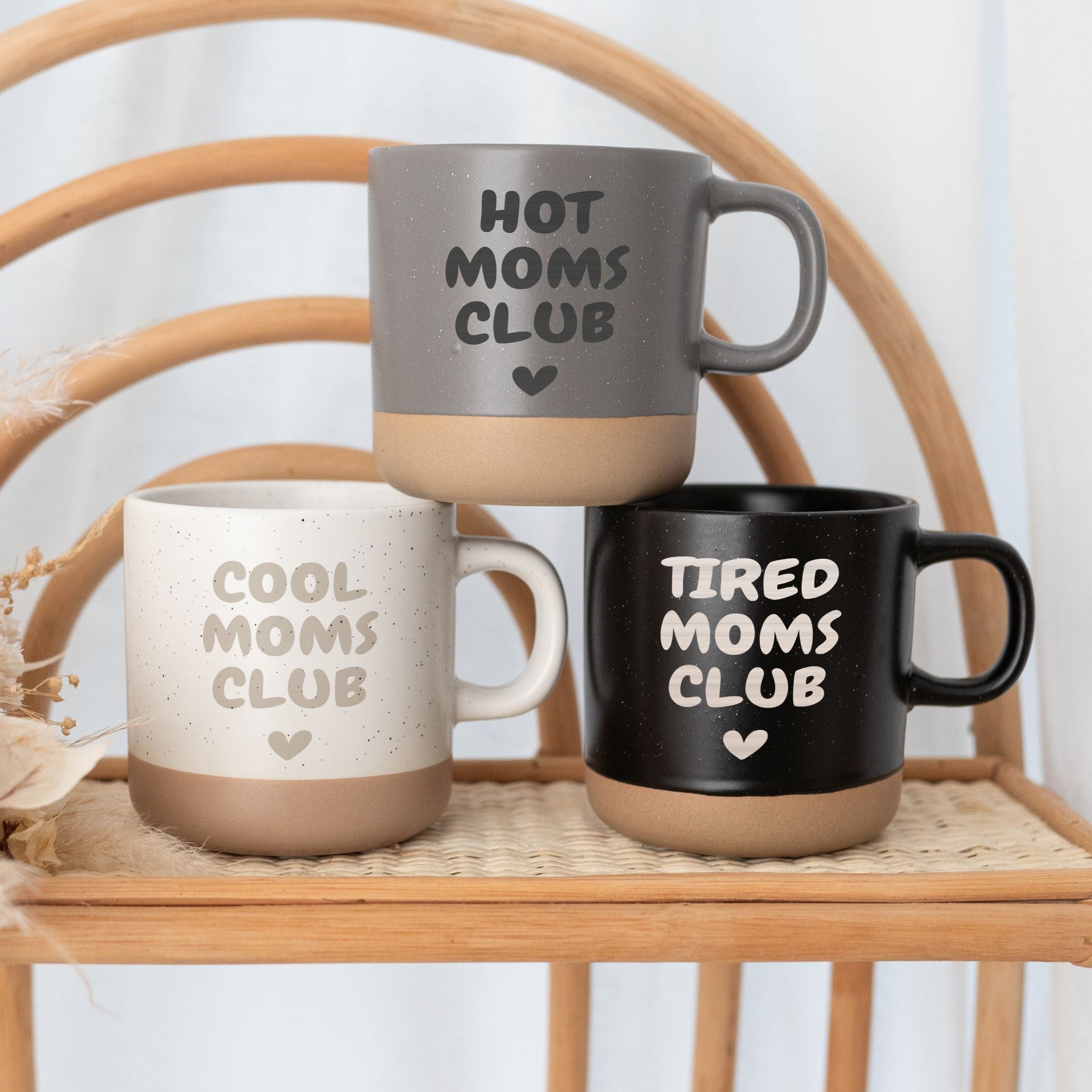 Keramikbecher Steingut - Moms Club - wunderwunsch