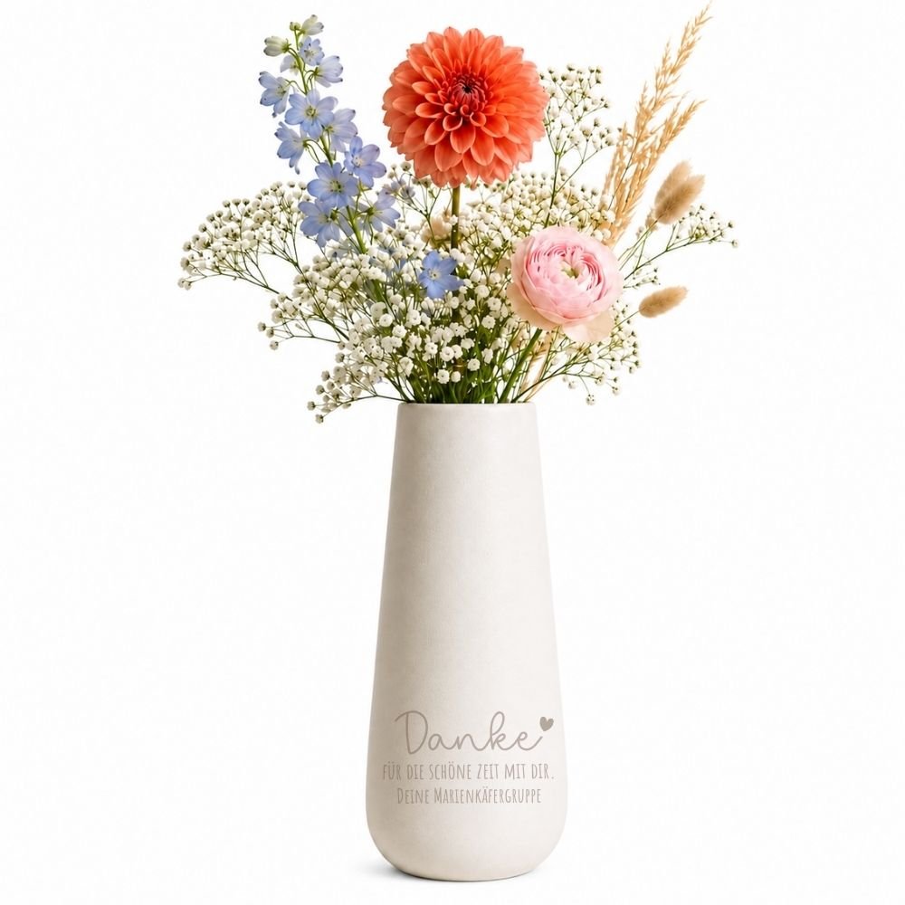 Keramik Vase | Dankeschön Geschenk Erzieherin
