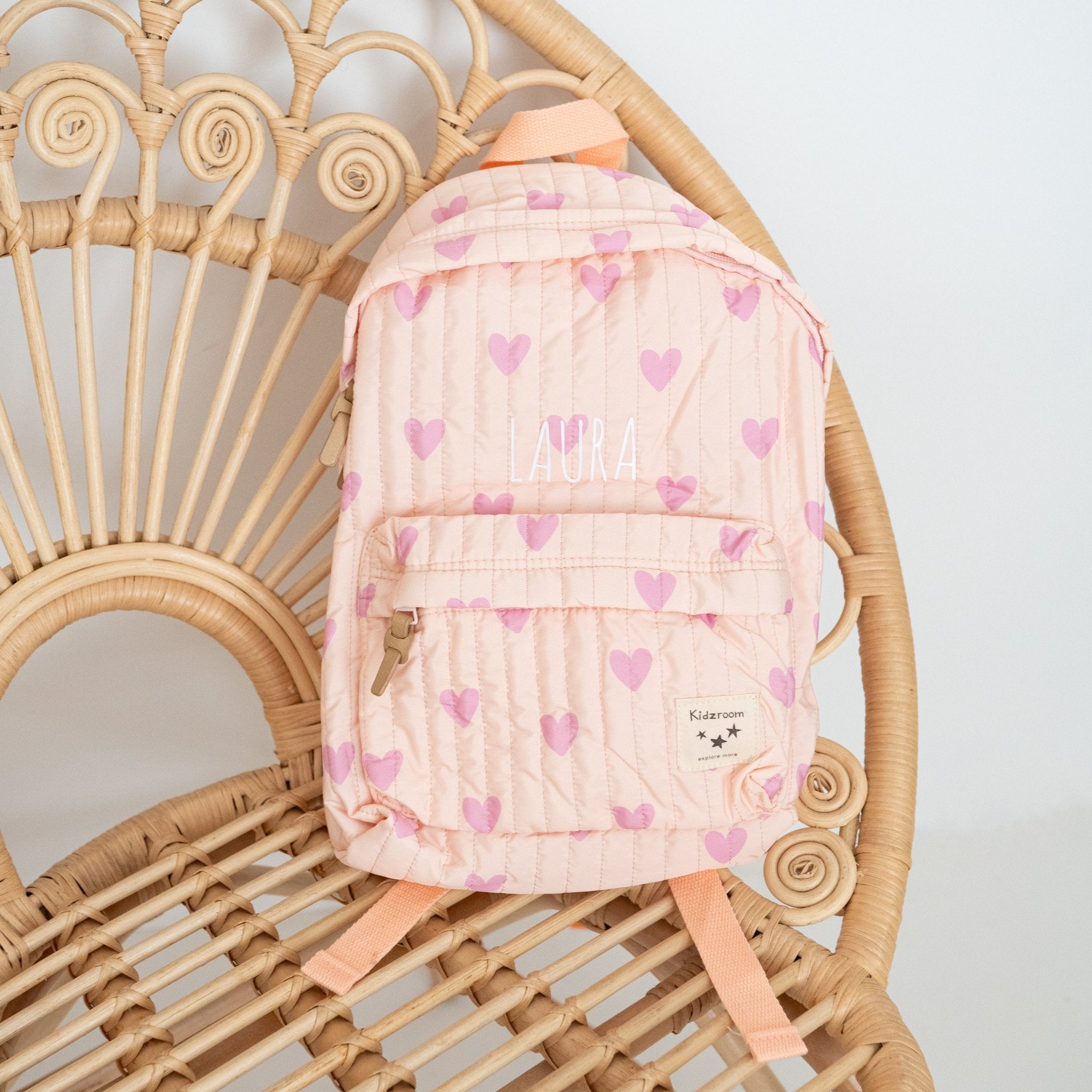 KIDZROOM Mädchen Rucksack personalisierbar - wunderwunsch