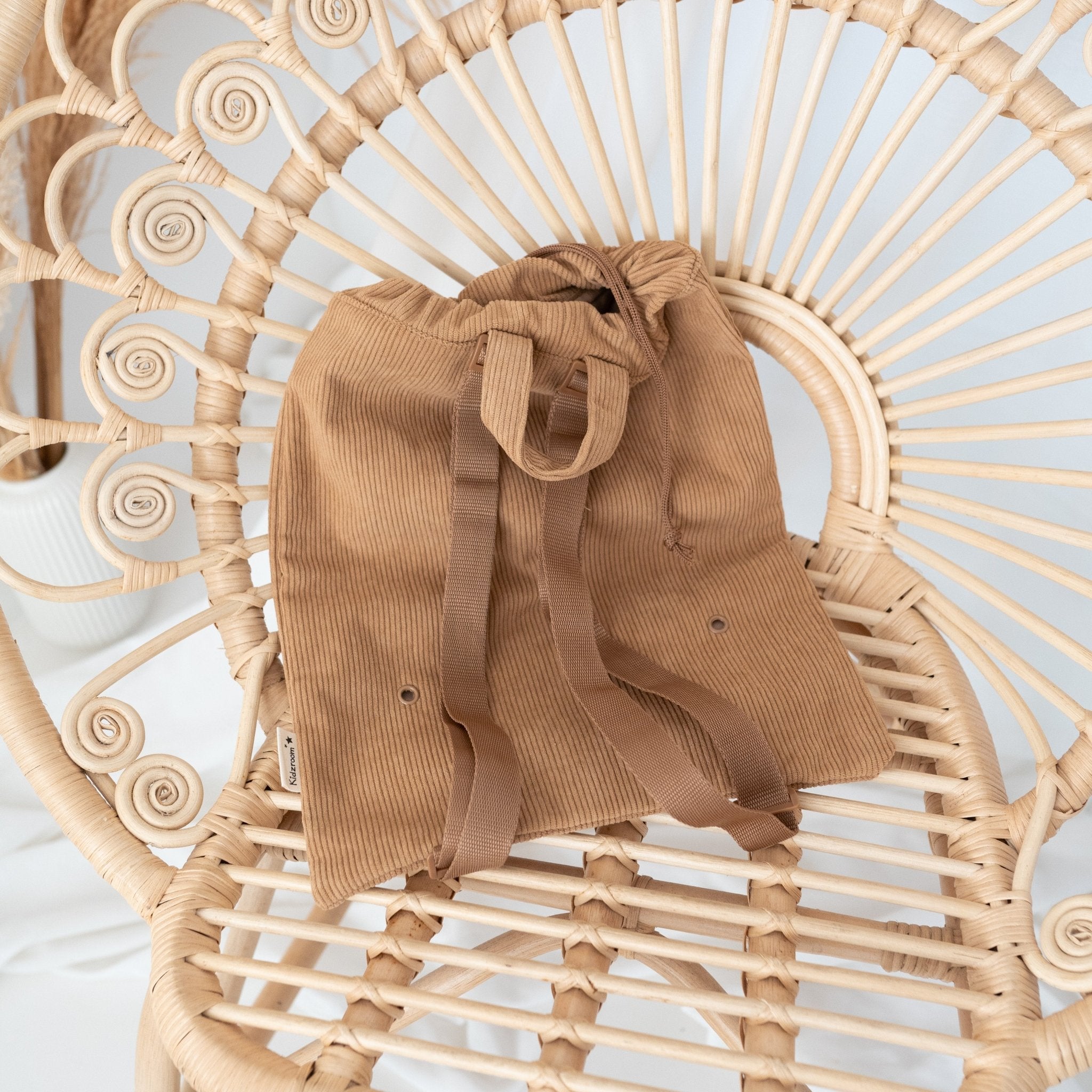 KIDZROOM Rucksack & Turnbeutel Teddy Cord - wunderwunsch