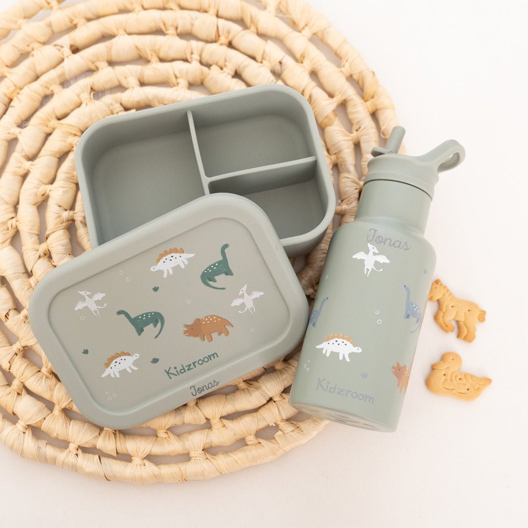 KIDZROOM Set Lunchbox Lovely Lunch und Trinkflasche personalisierbar - wunderwunsch
