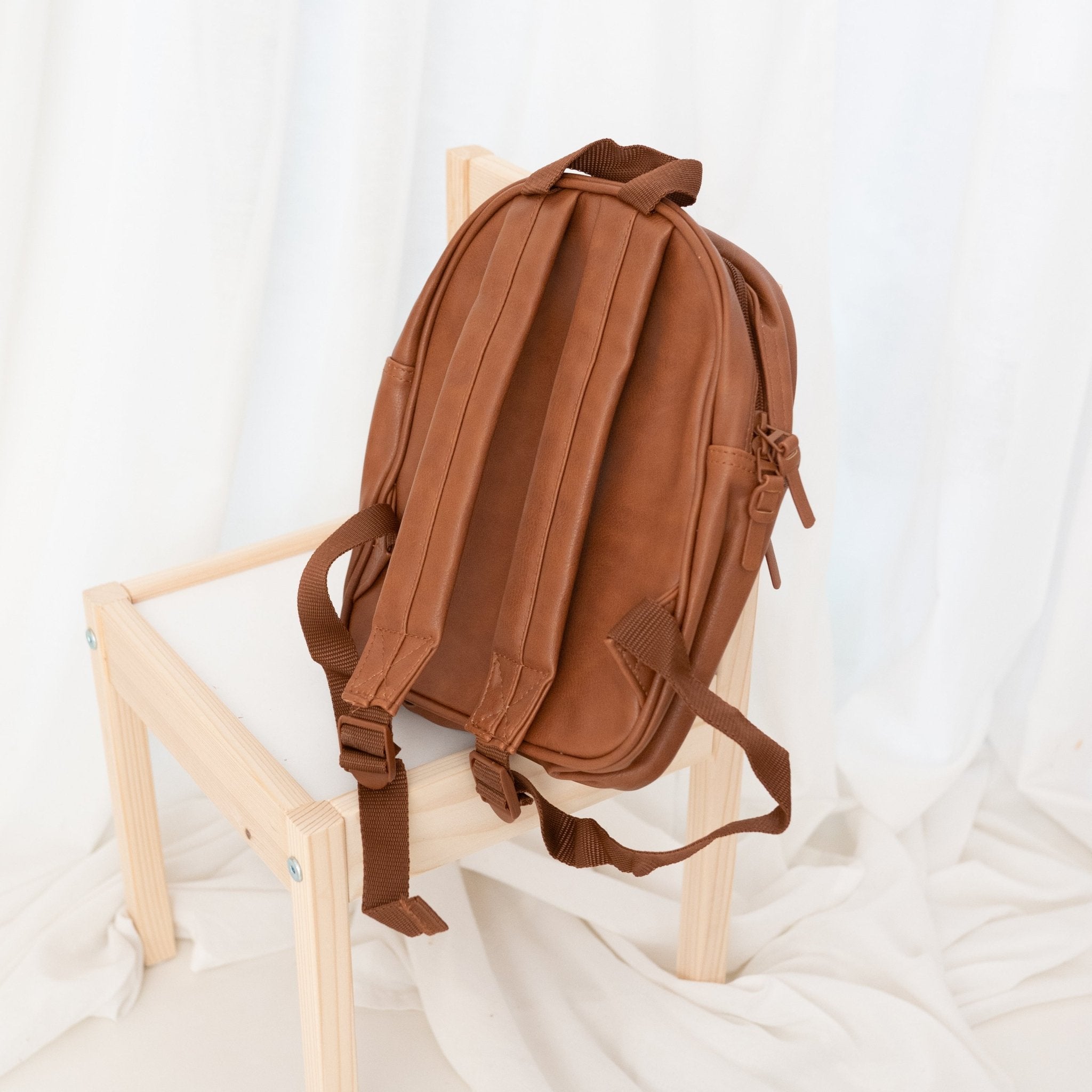 KIDZROOM Teddy Rucksack Leder - wunderwunsch