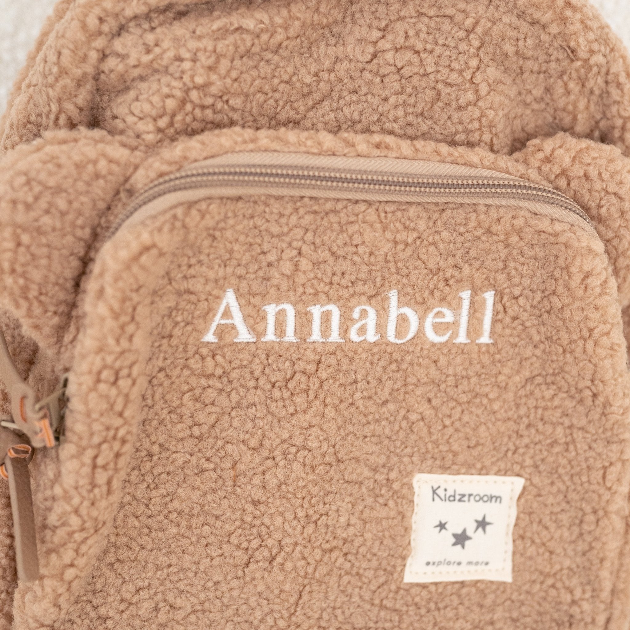 KIDZROOM Teddy Rucksack Plüsch personalisiert - wunderwunsch