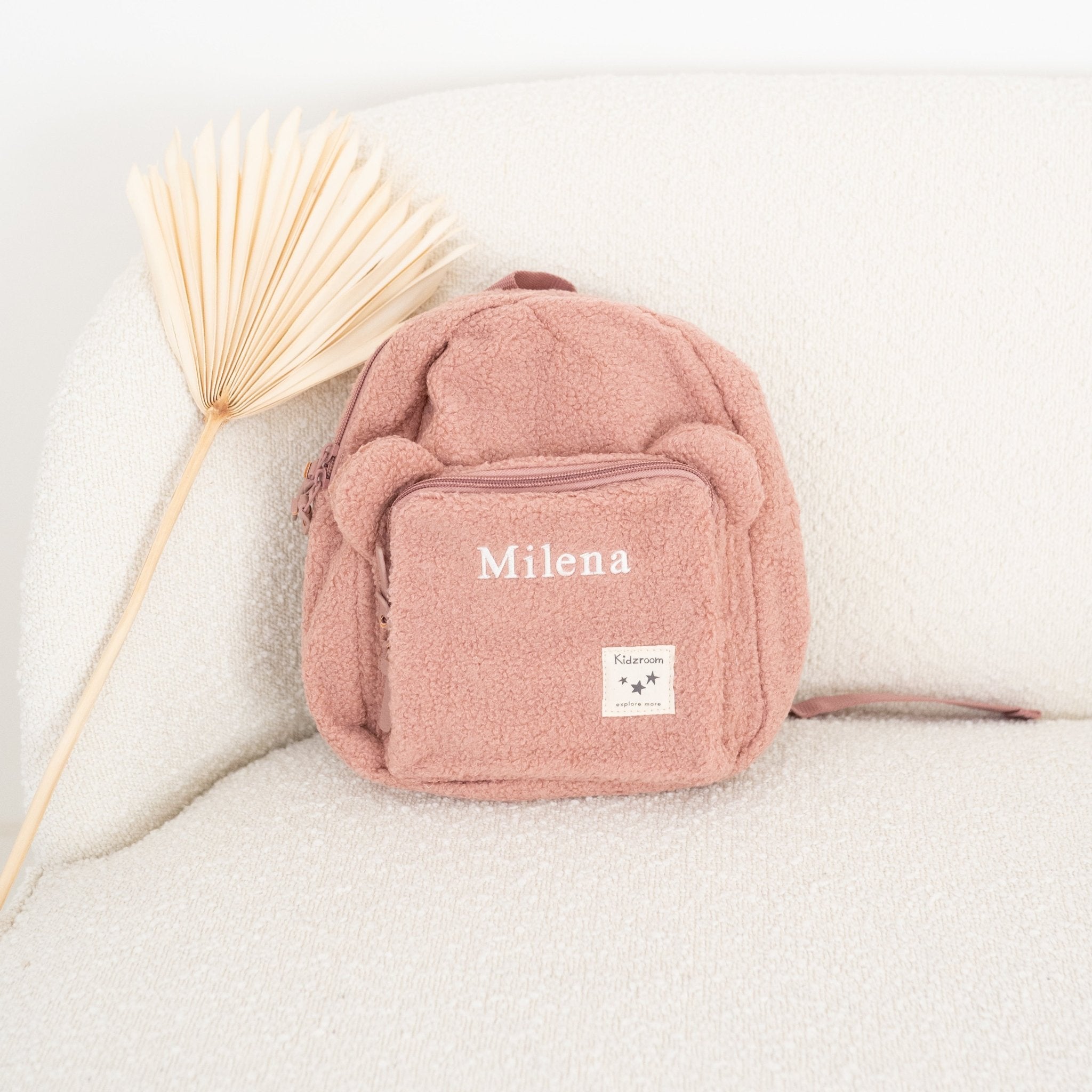 KIDZROOM Teddy Rucksack Plüsch personalisiert - wunderwunsch
