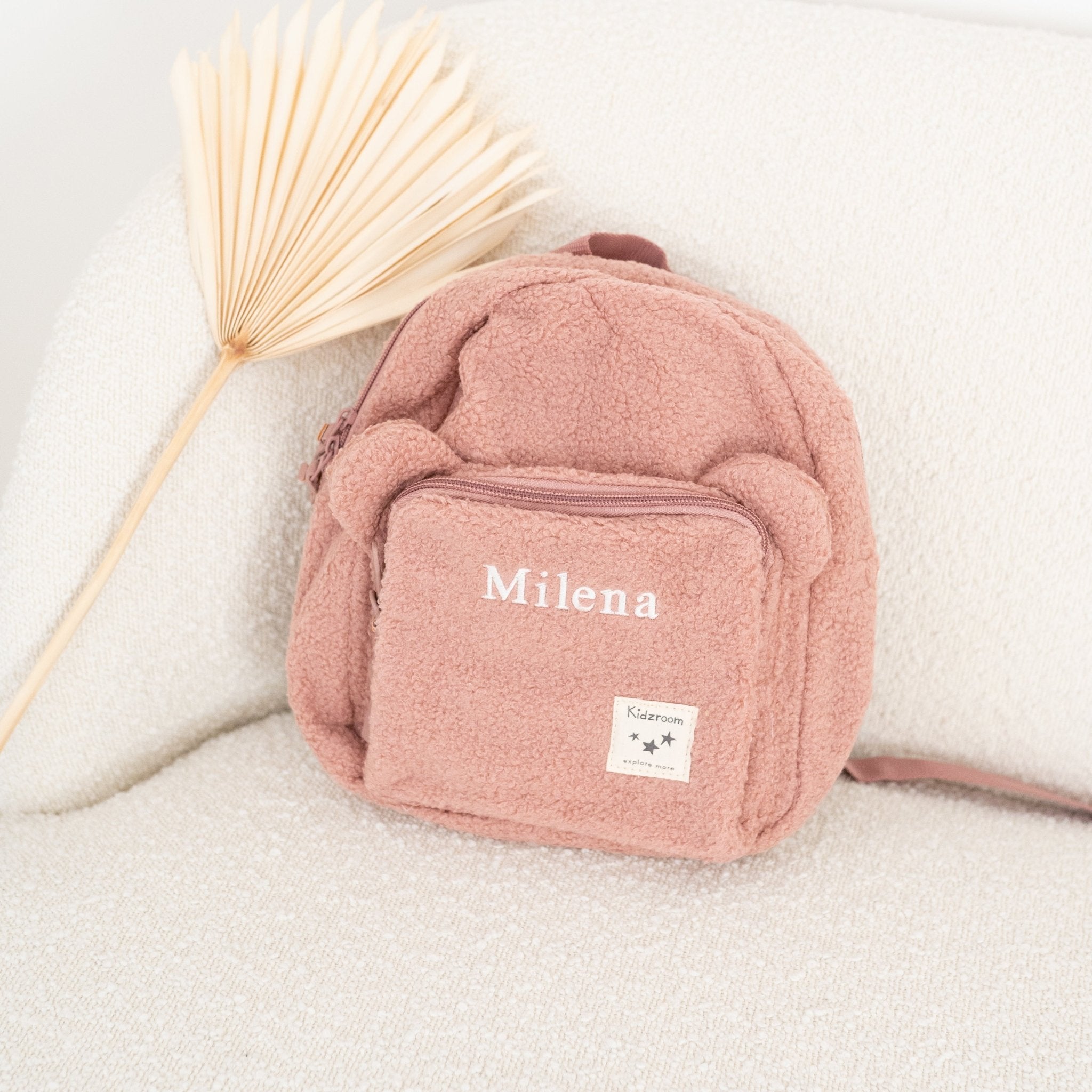 KIDZROOM Teddy Rucksack Plüsch personalisiert - wunderwunsch