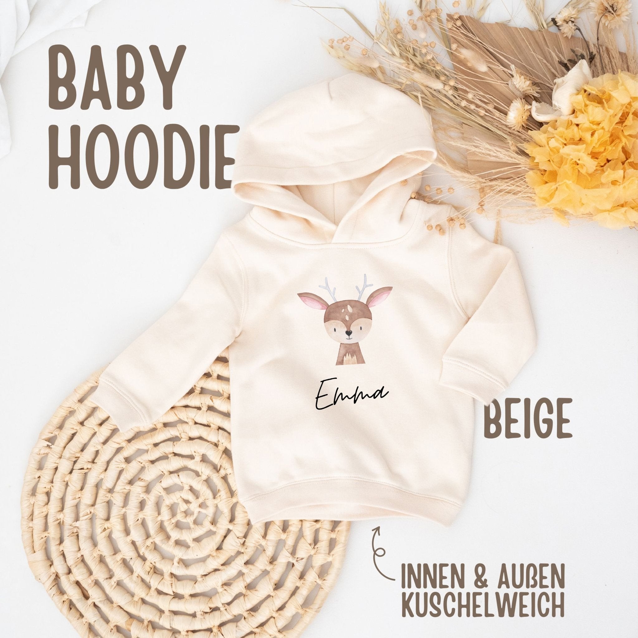 Kinder Hoodie "Tier" personalisiert - wunderwunsch