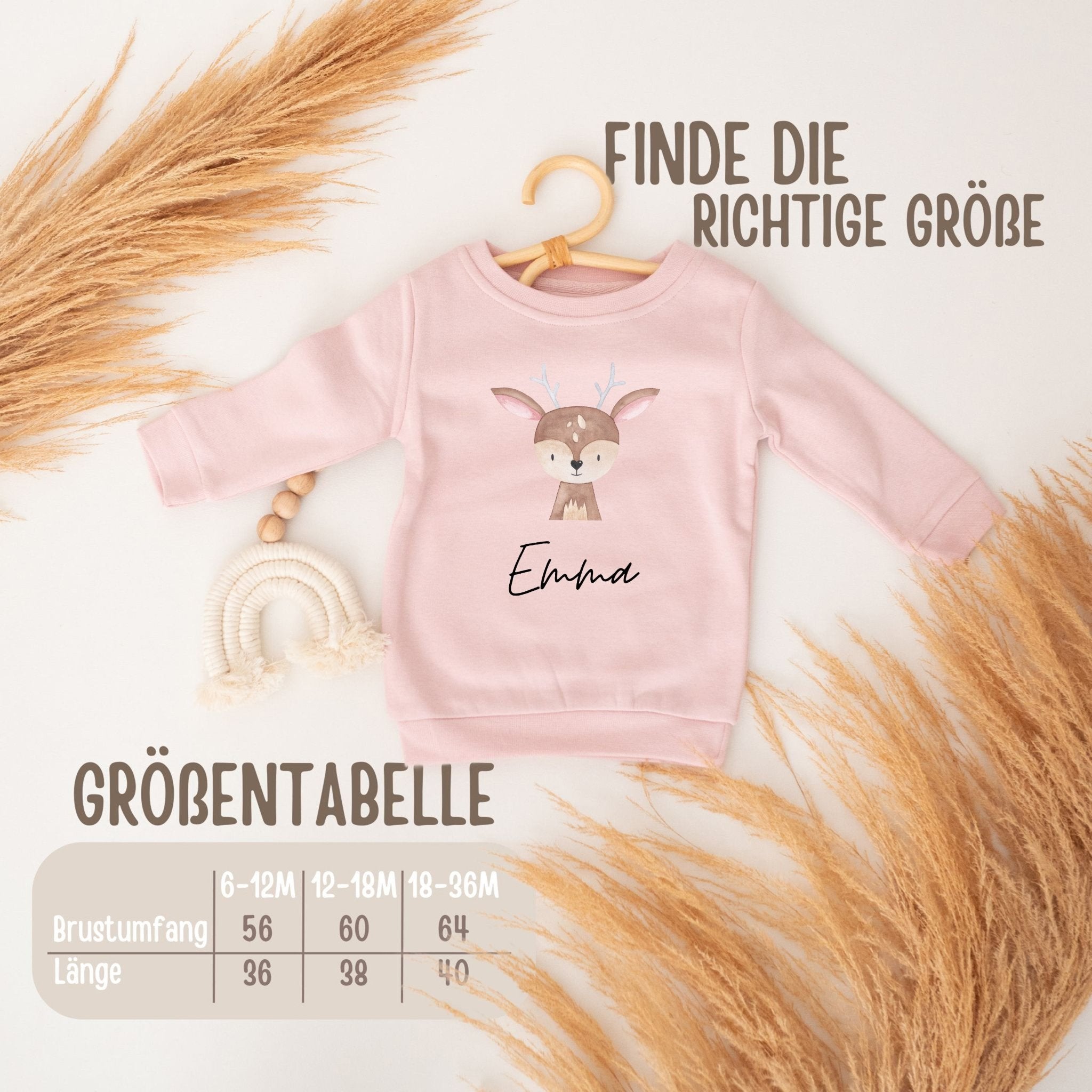 Kinder Sweatshirt "Tier" personalisiert - wunderwunsch