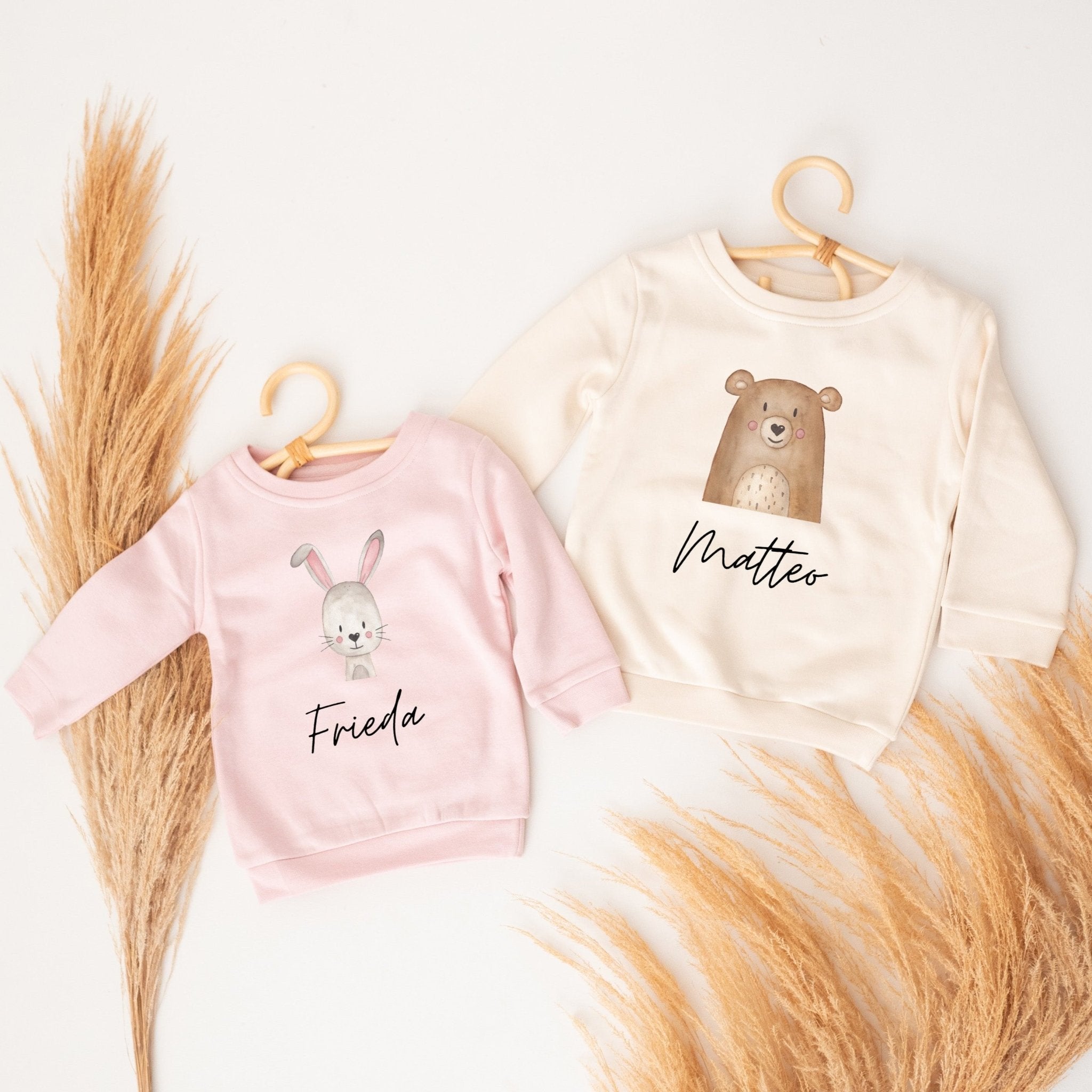Kinder Sweatshirt "Tier" personalisiert - wunderwunsch