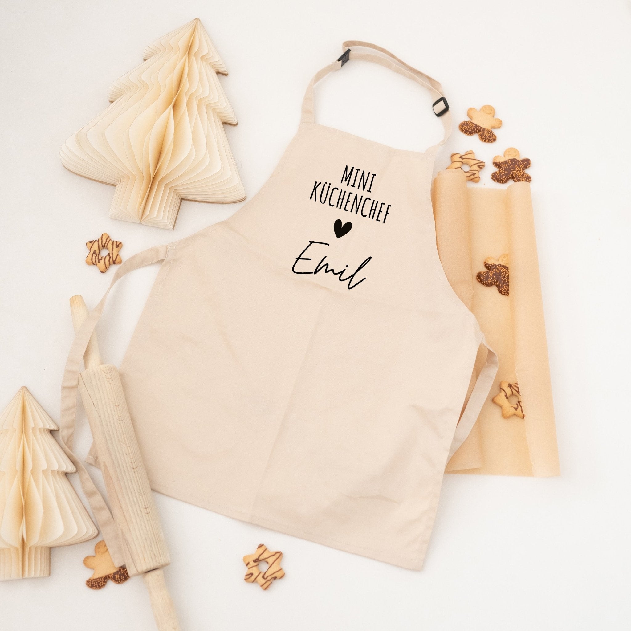 Kinderschürze personalisiert - Mini Küchenchef - /in - wunderwunsch