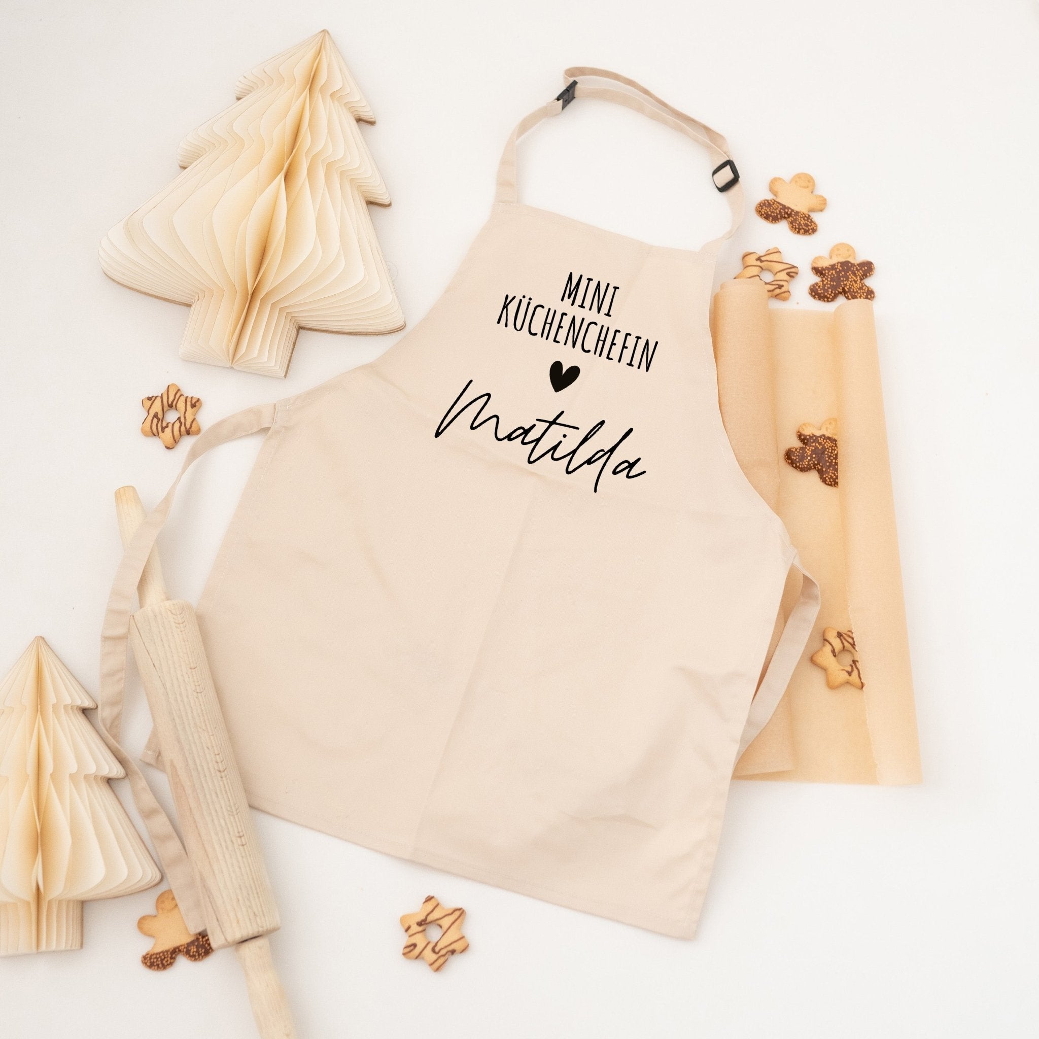 Kinderschürze personalisiert - Mini Küchenchef - /in - wunderwunsch