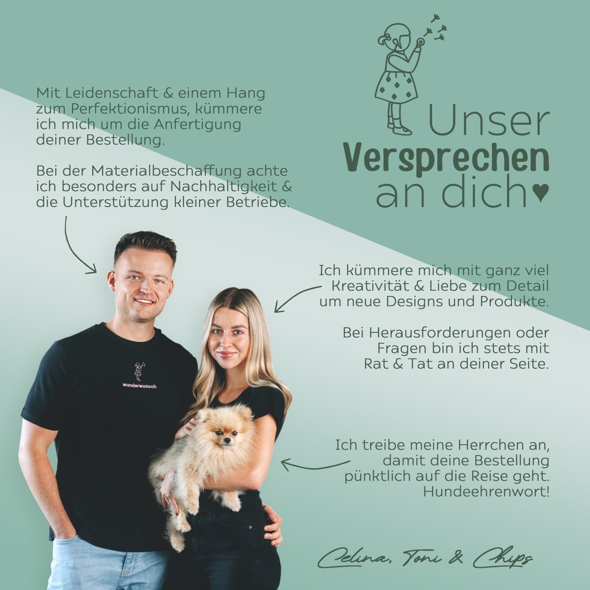 Kinderteller mit Saugnapf + Besteck - Tiere unten Girlande Gravur - wunderwunsch