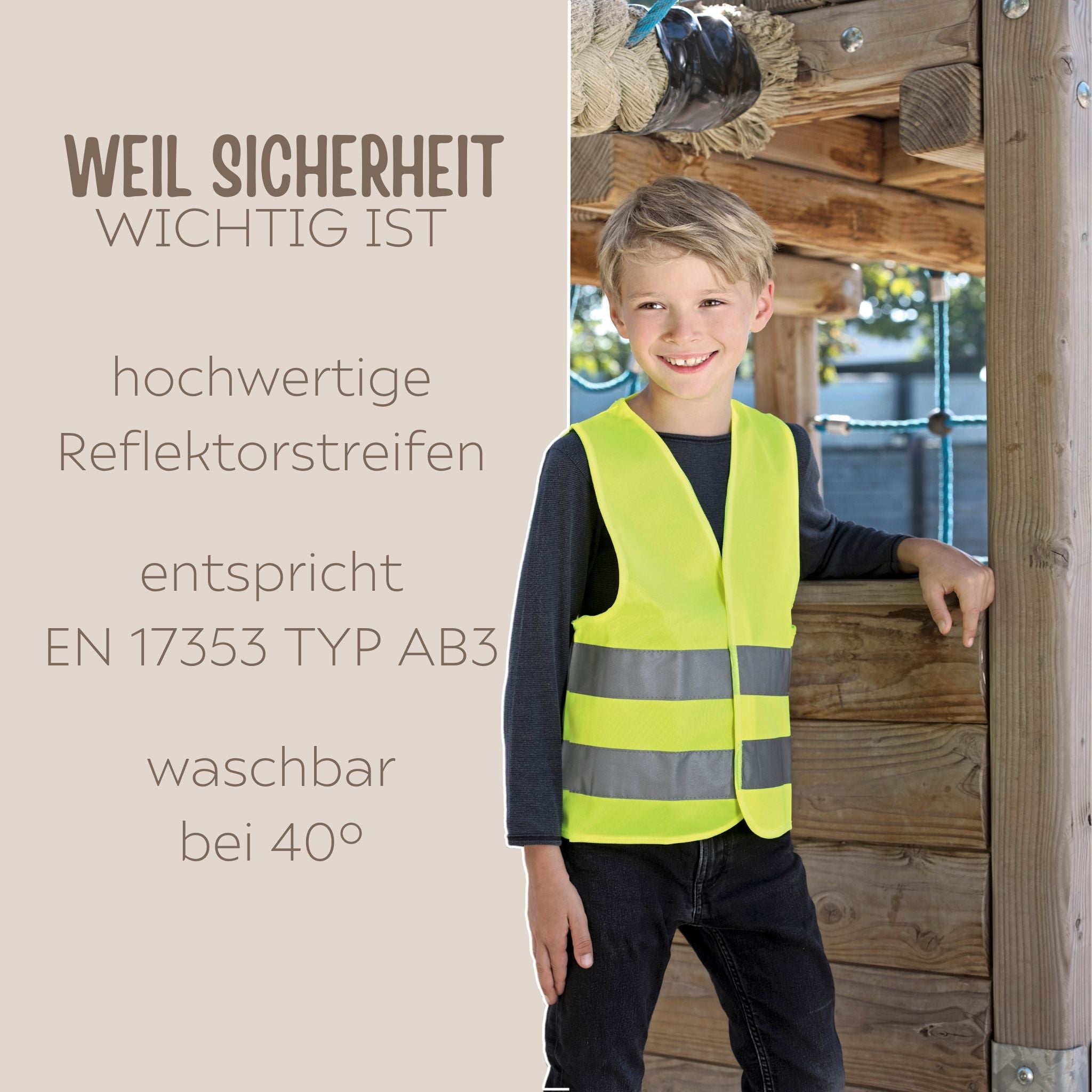Kinderwarnweste "Tier" personalisiert - wunderwunsch