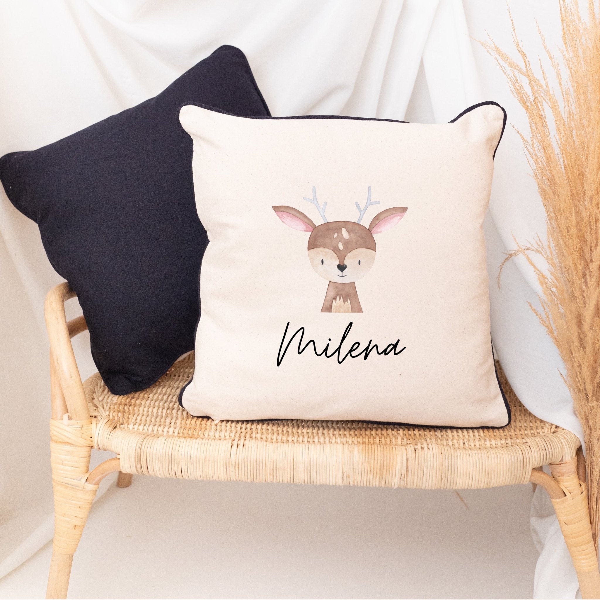 Kissen Baumwolle "Tiere" personalisiert - wunderwunsch