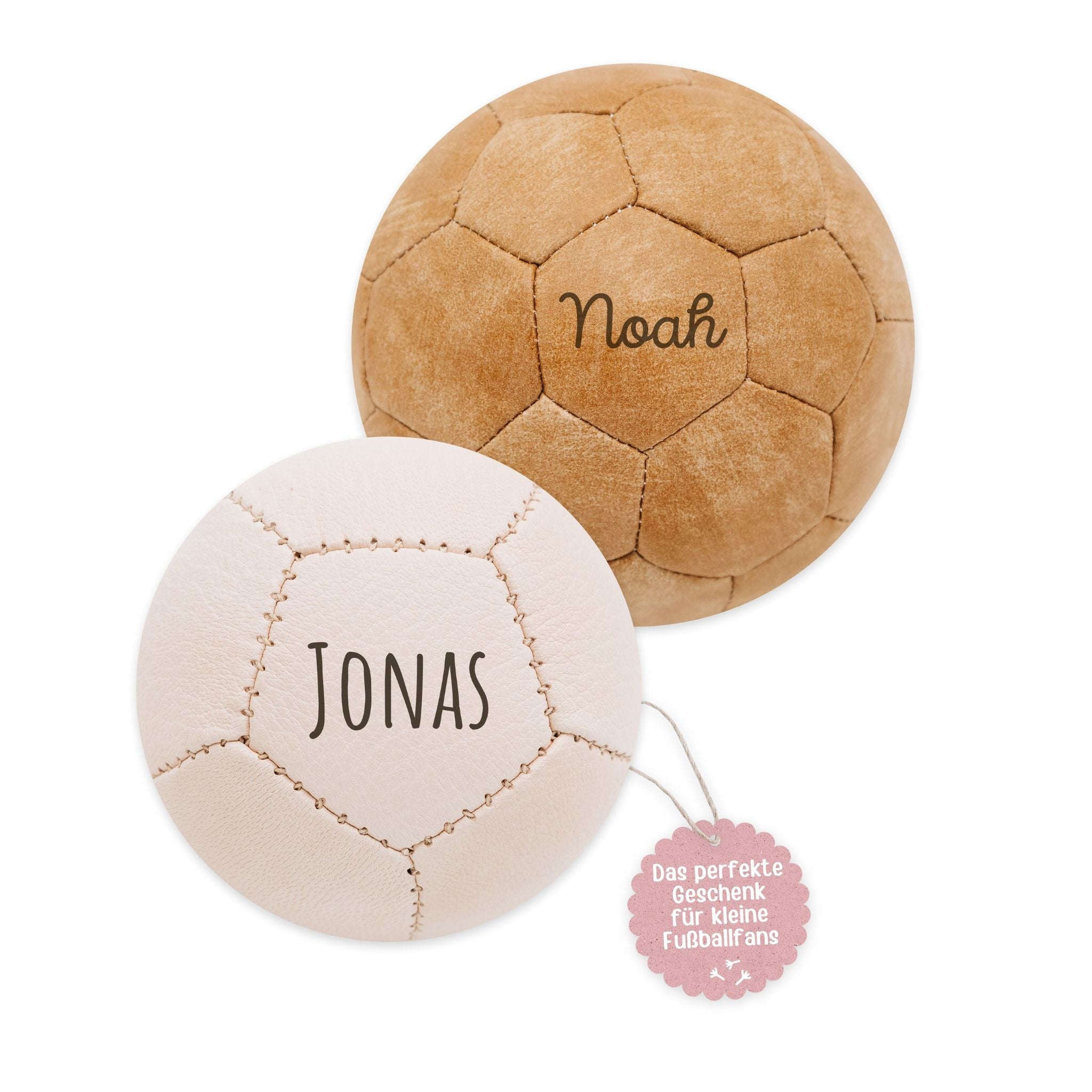 Kleiner Fußball Leder personalisierbar - wunderwunsch