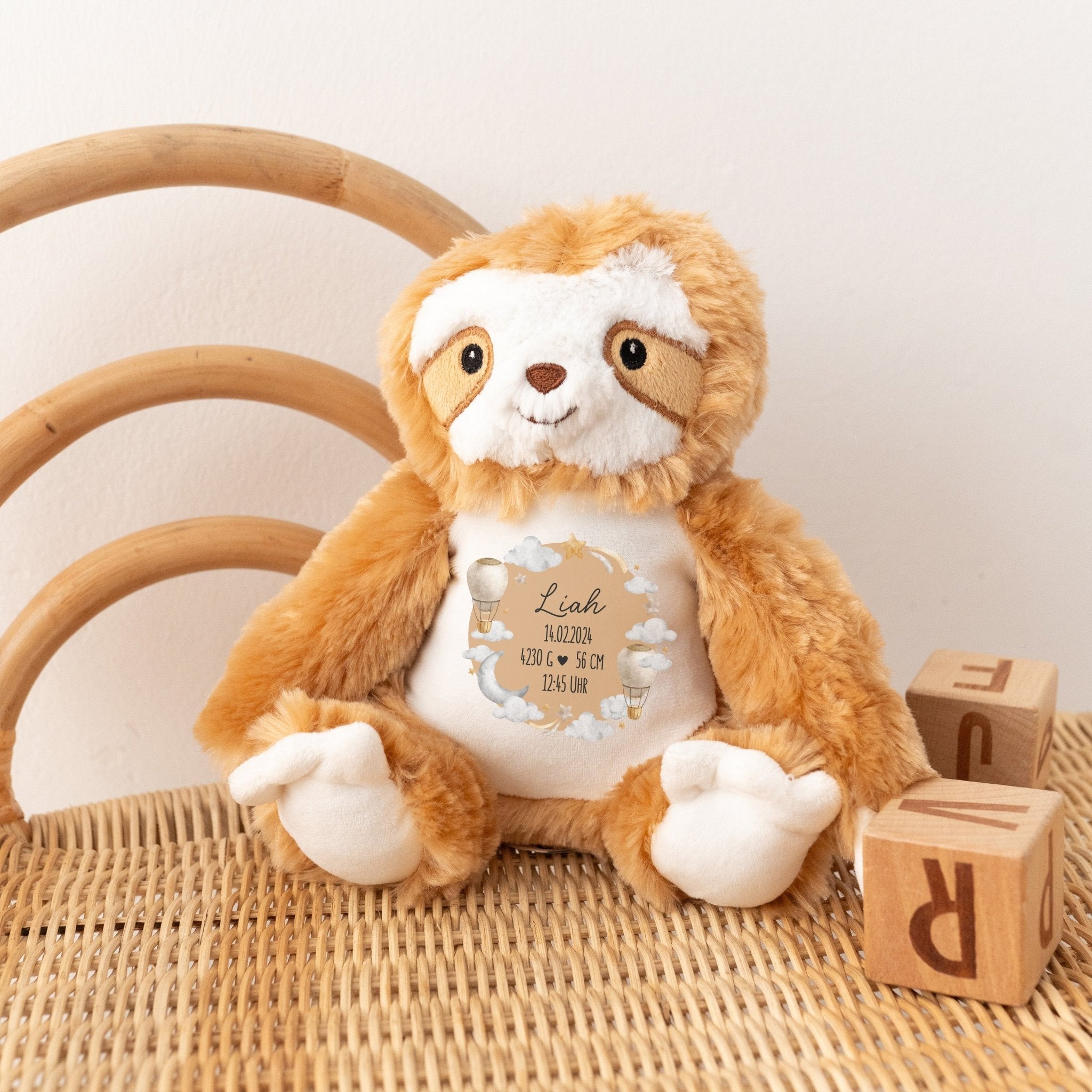 Kuscheltier "Geburtsdaten" - wunderwunsch