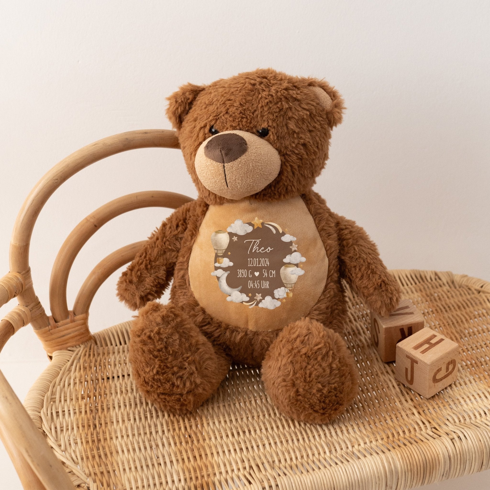 Kuscheltier "Geburtsdaten" - wunderwunsch