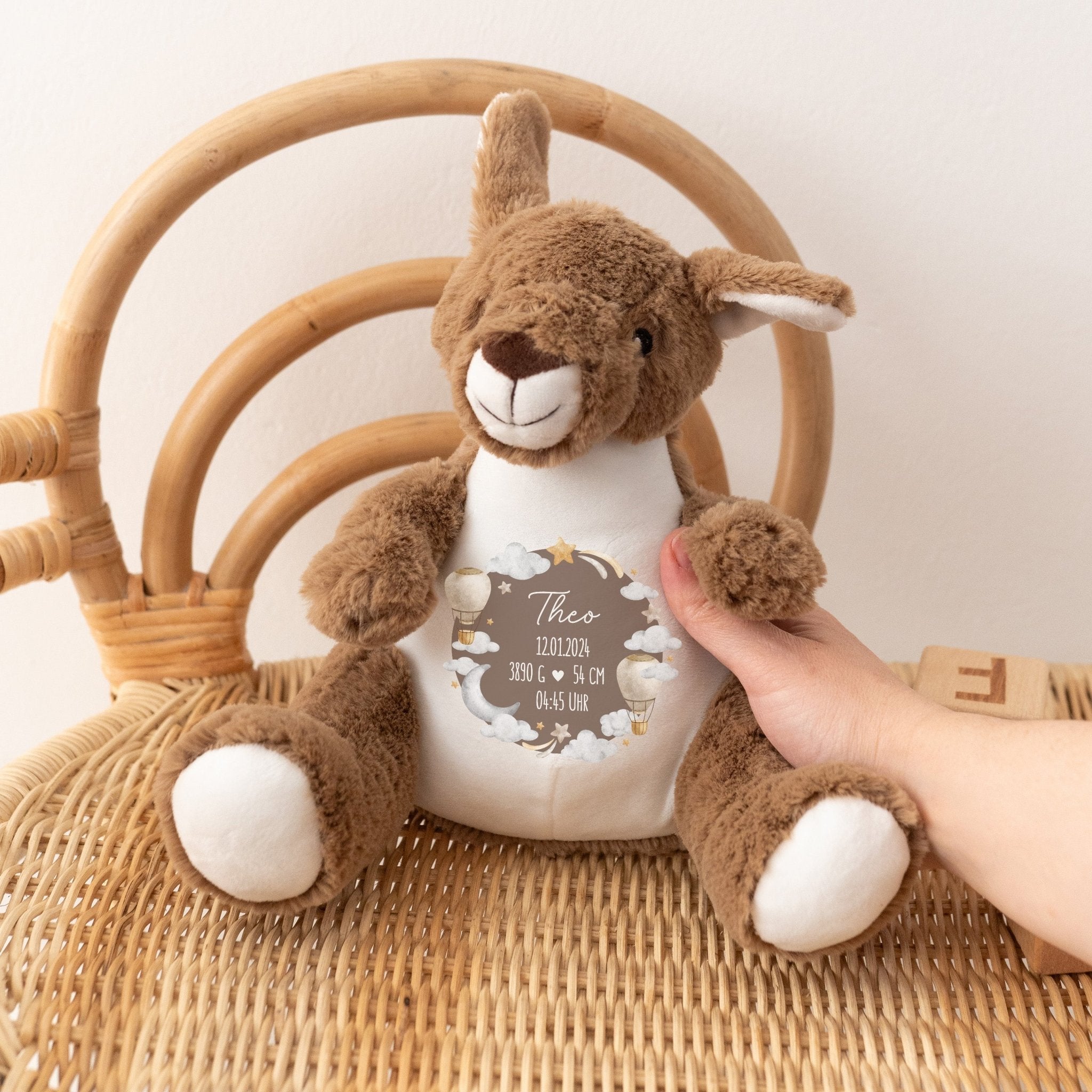 Kuscheltier "Geburtsdaten" - wunderwunsch