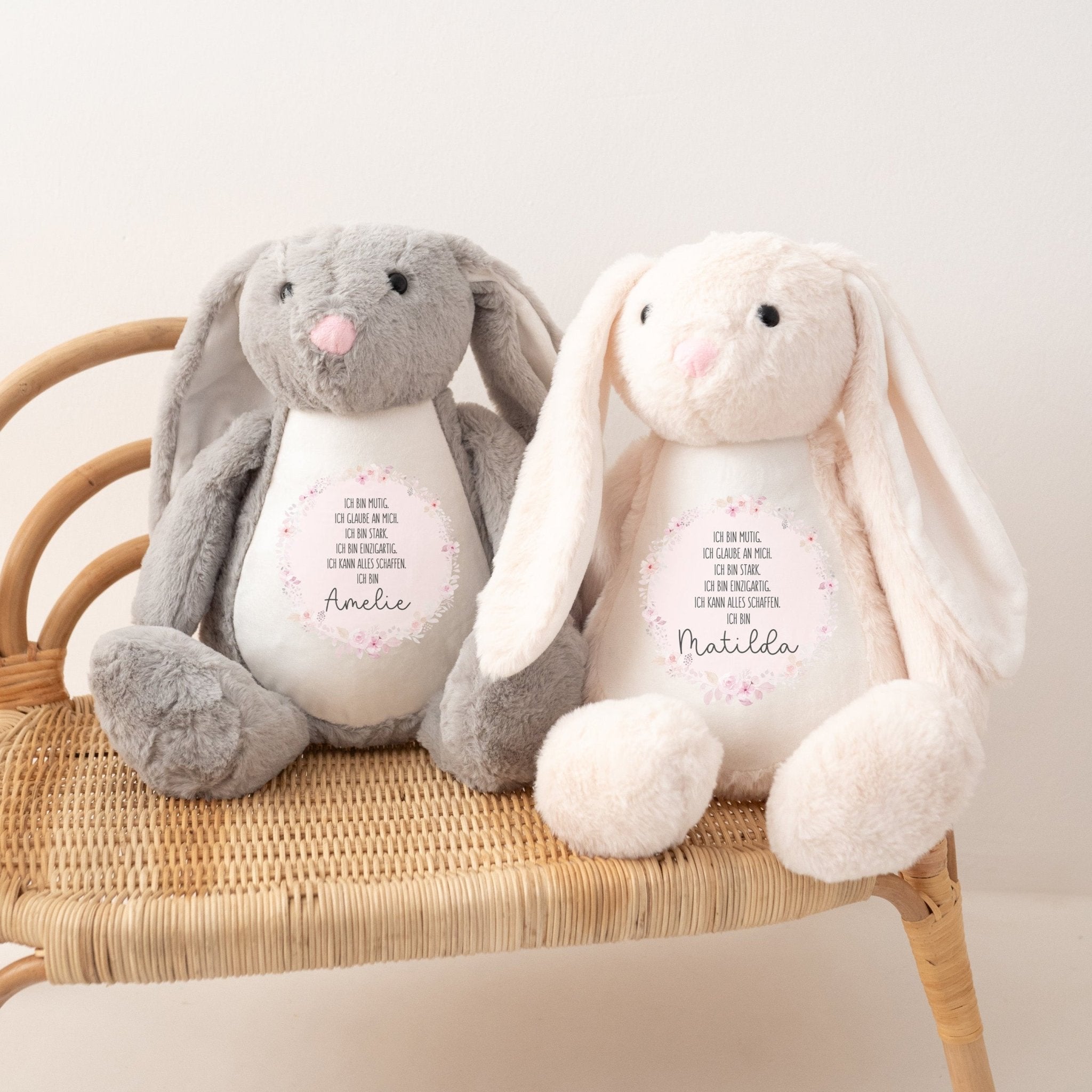 Kuscheltier Hase "Affirmationen" - wunderwunsch