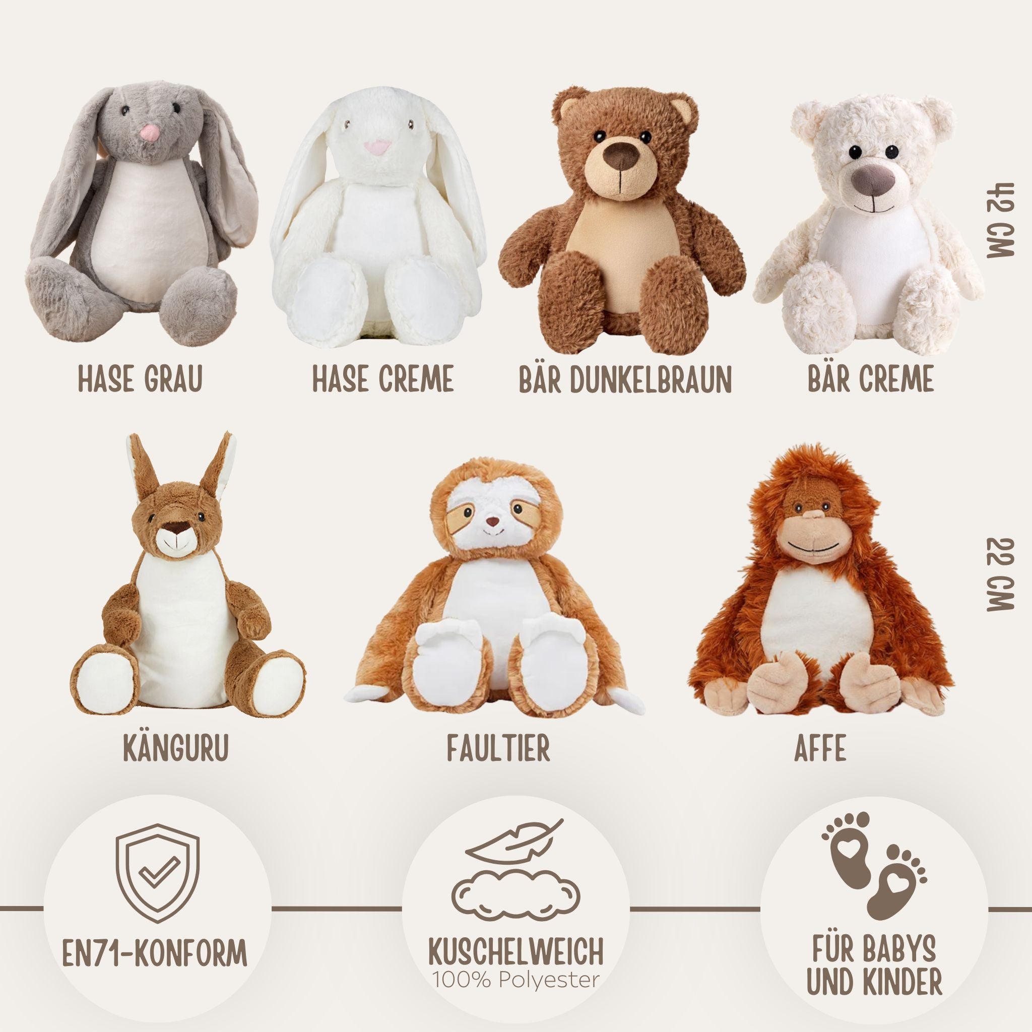 Kuscheltier "Schulkind 2025" - wunderwunsch