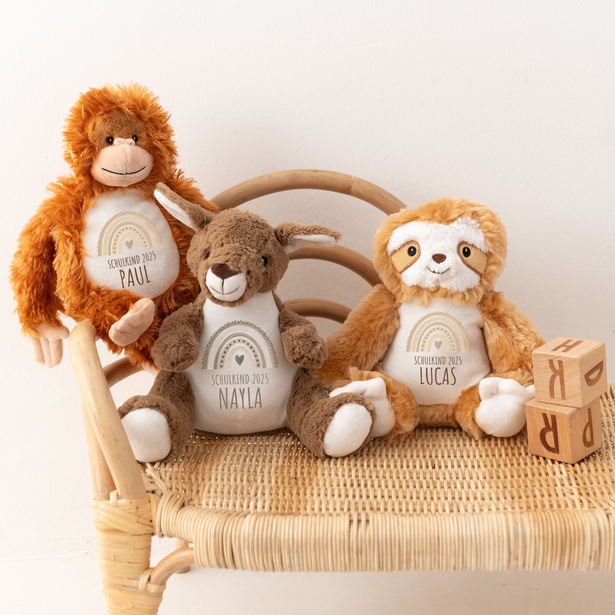 Kuscheltier "Schulkind 2025" - wunderwunsch
