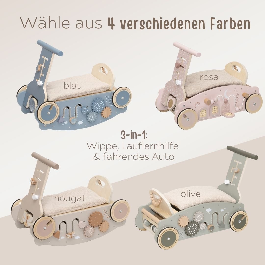 LABEL LABEL 3 - in - 1 Lauflernwagen personalisierbar - wunderwunsch