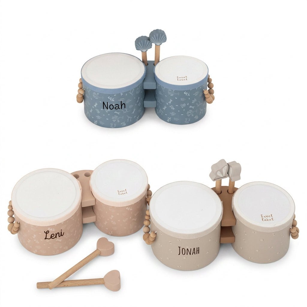 LABEL LABEL Bongo Trommeln personalisierbar - wunderwunsch