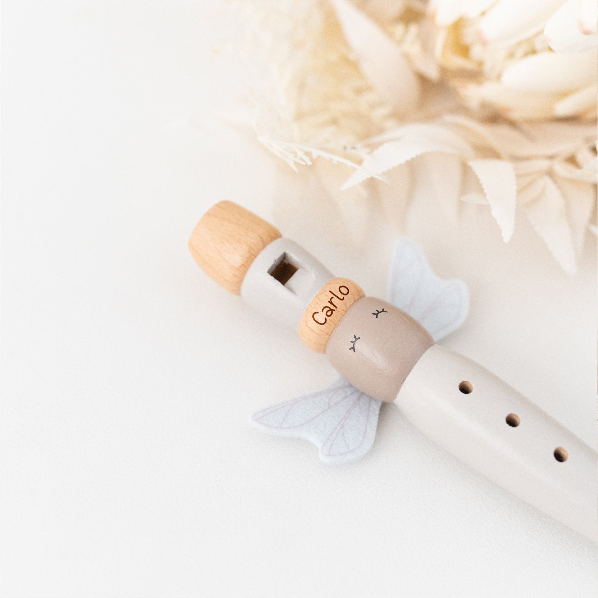 LABEL LABEL Flöte personalisiert - rosa, blau oder nougat - wunderwunsch