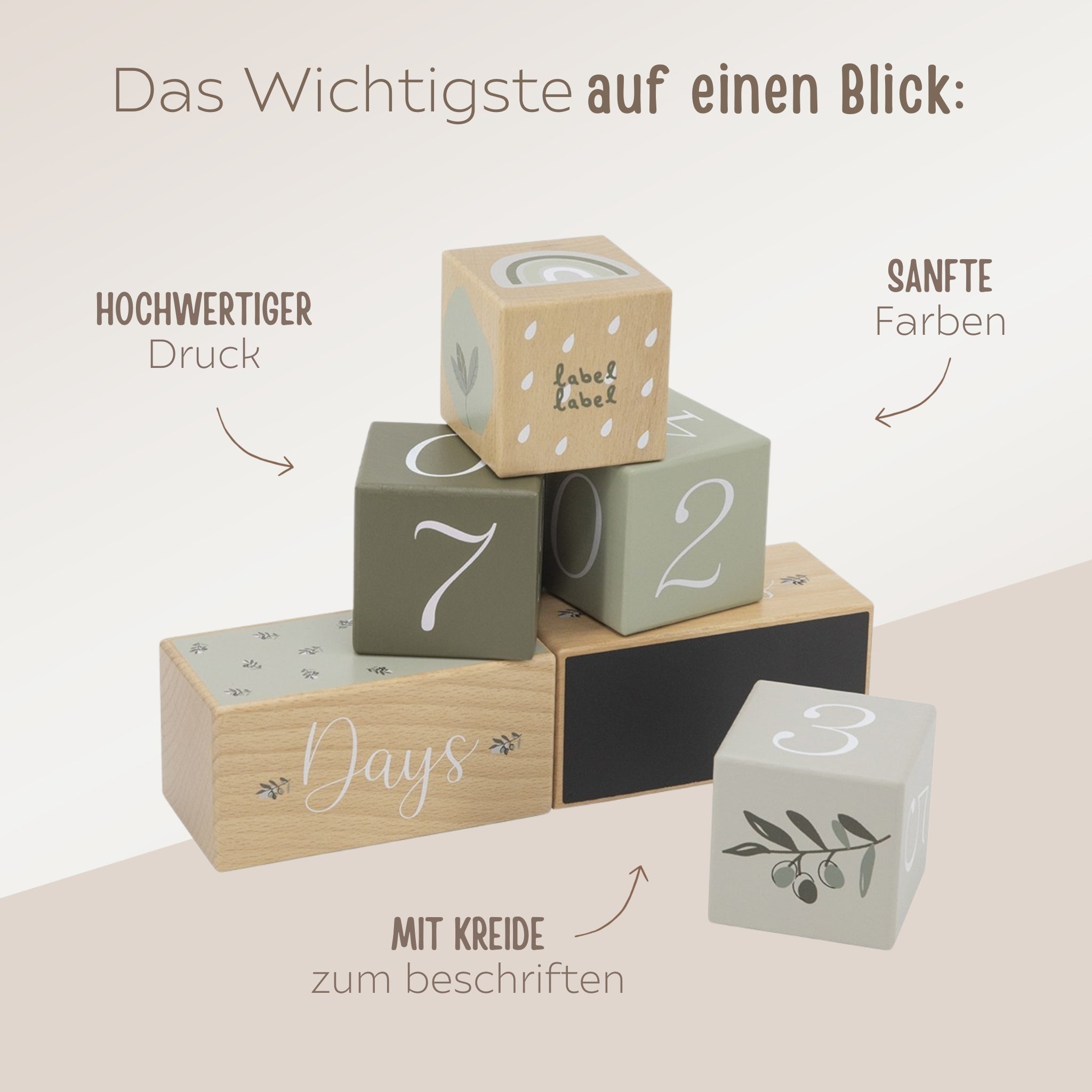 LABEL LABEL Meilensteinwürfel - wunderwunsch