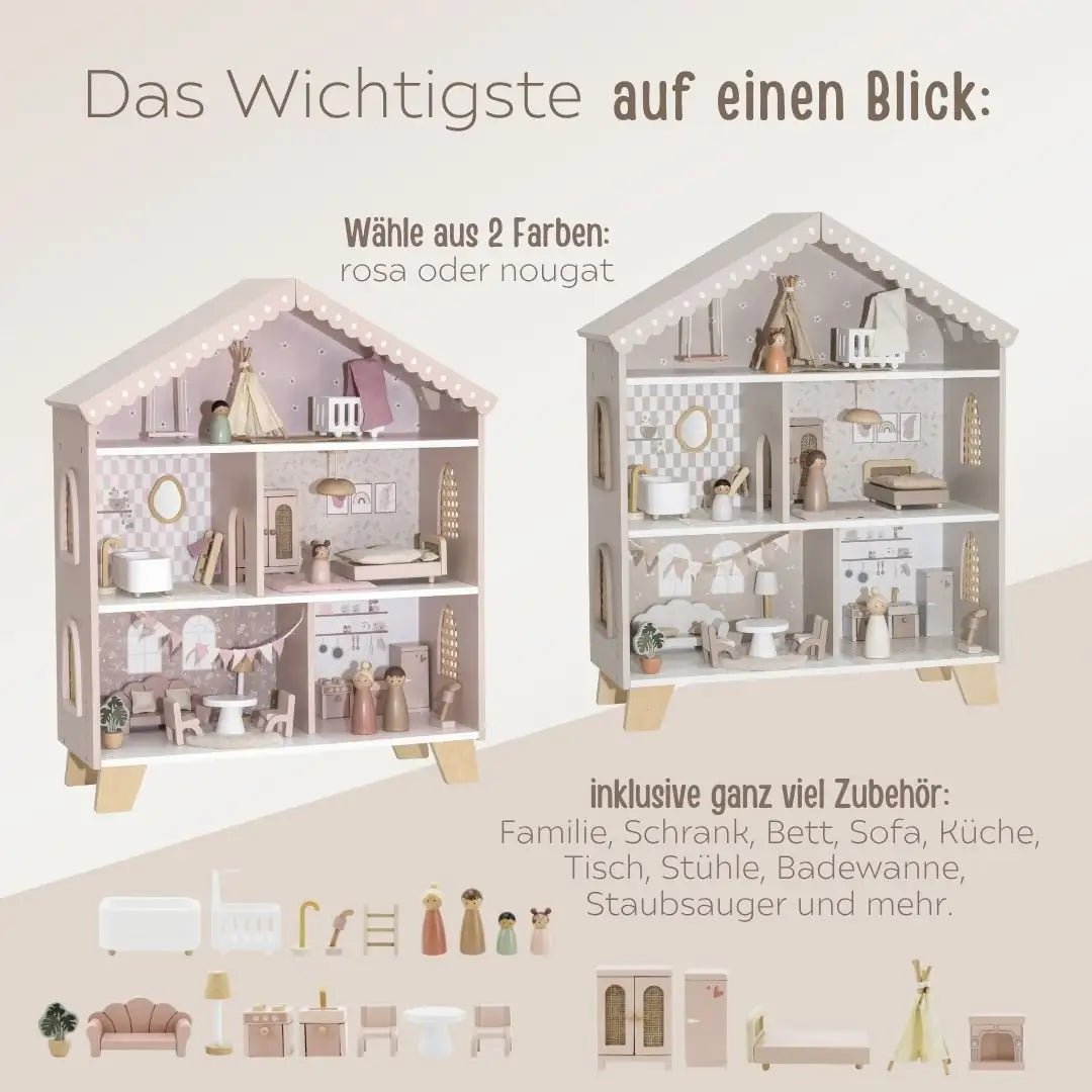 LABEL LABEL Puppenhaus personalisierbar - wunderwunsch