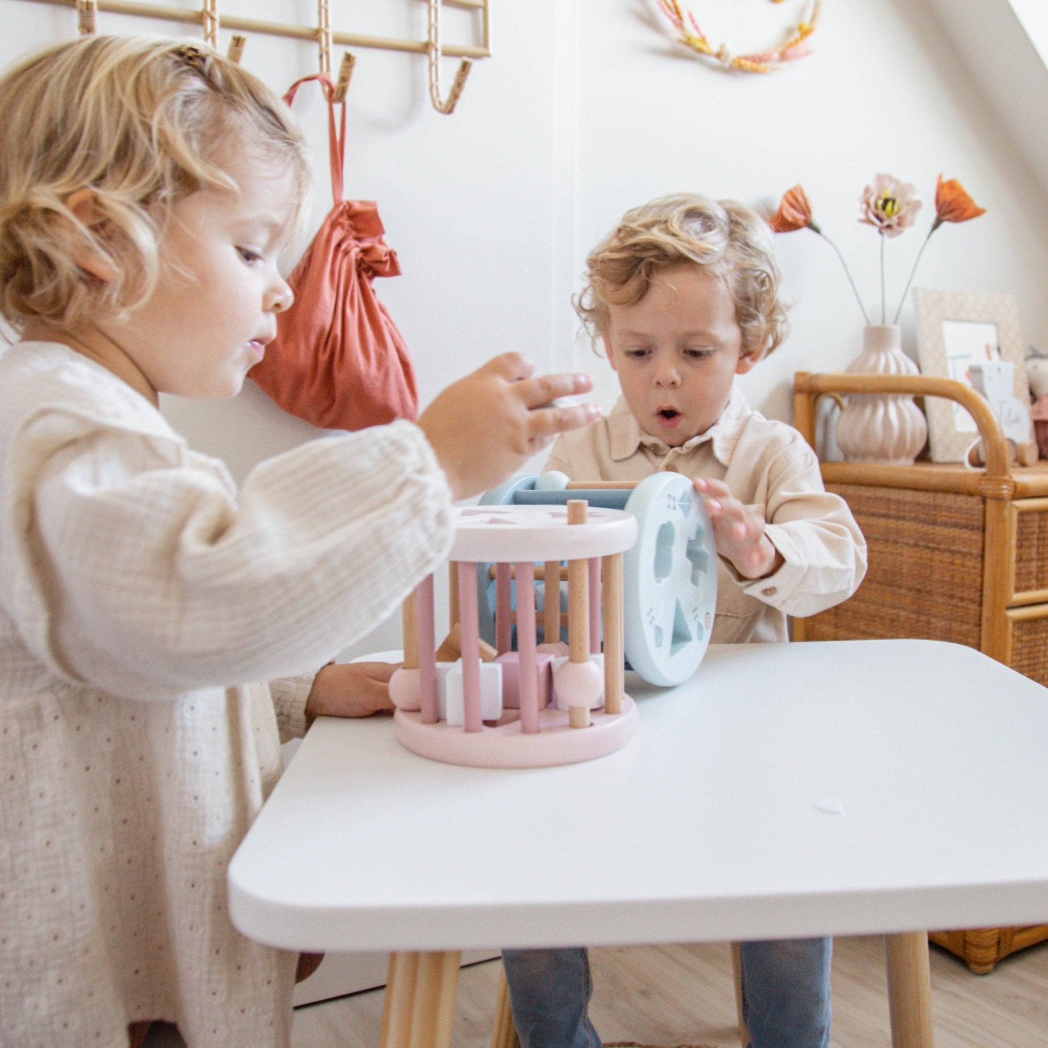 LABEL LABEL Sortierrad Formen personalisiert - rosa, blau oder nougat - wunderwunsch