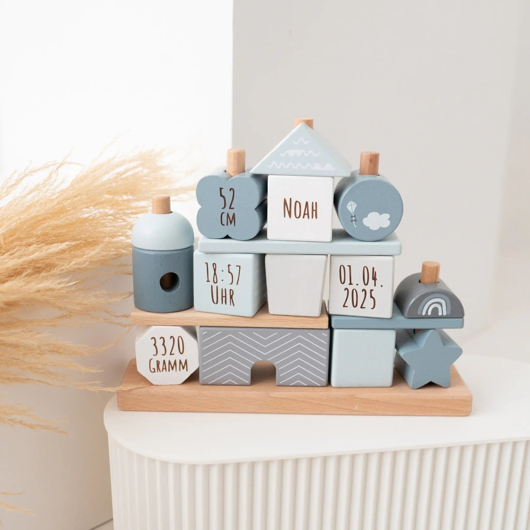 LABEL LABEL Stapelhaus Holz personalisiert - wunderwunsch
