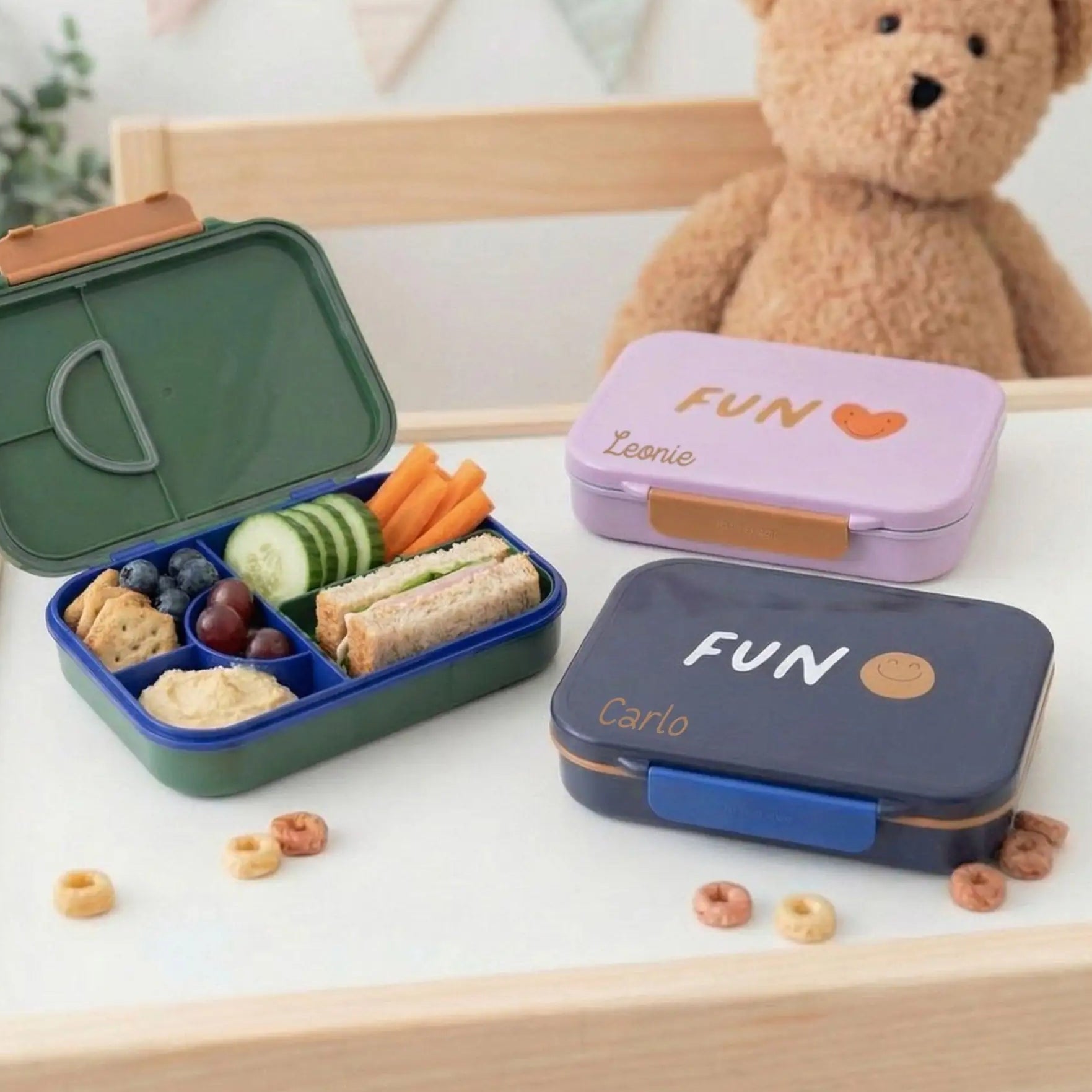 LÄSSIG Bento Brotdose "Little Gang" personalisierbar - wunderwunsch