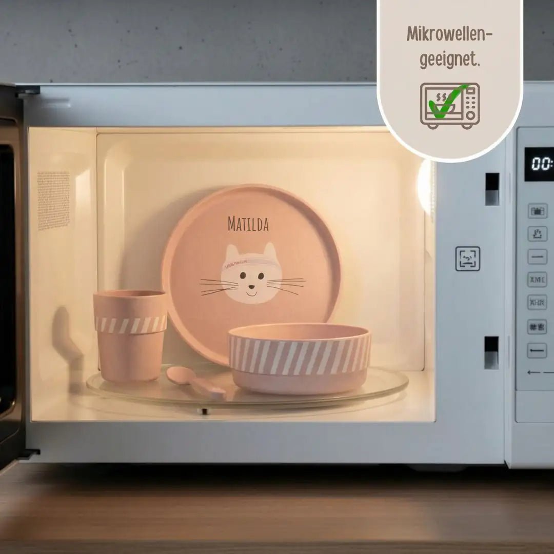 LÄSSIG Geschirr - Set "Katze" - wunderwunsch
