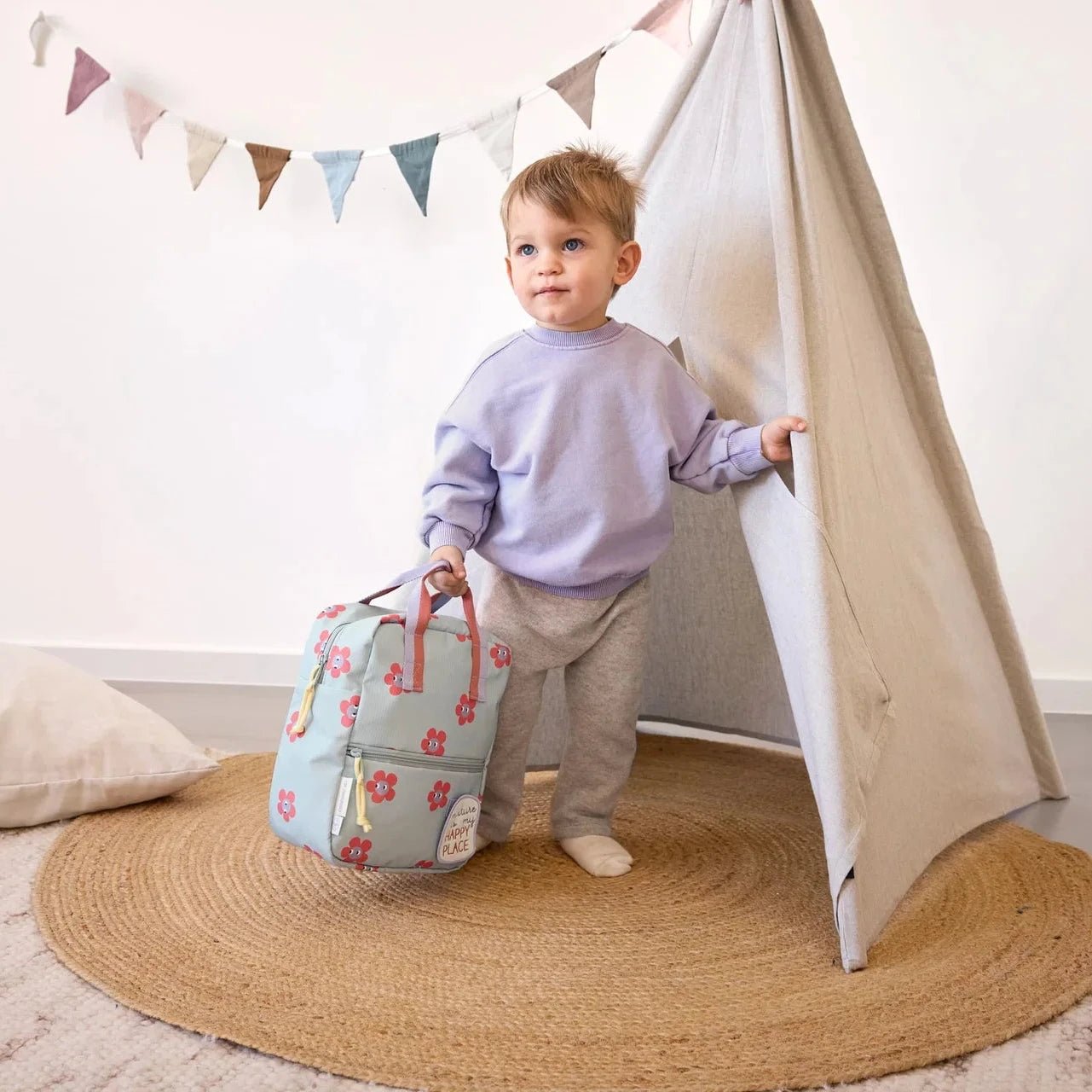 LÄSSIG Kindergartenrucksack eckig personalisiert - Happy Trails - wunderwunsch