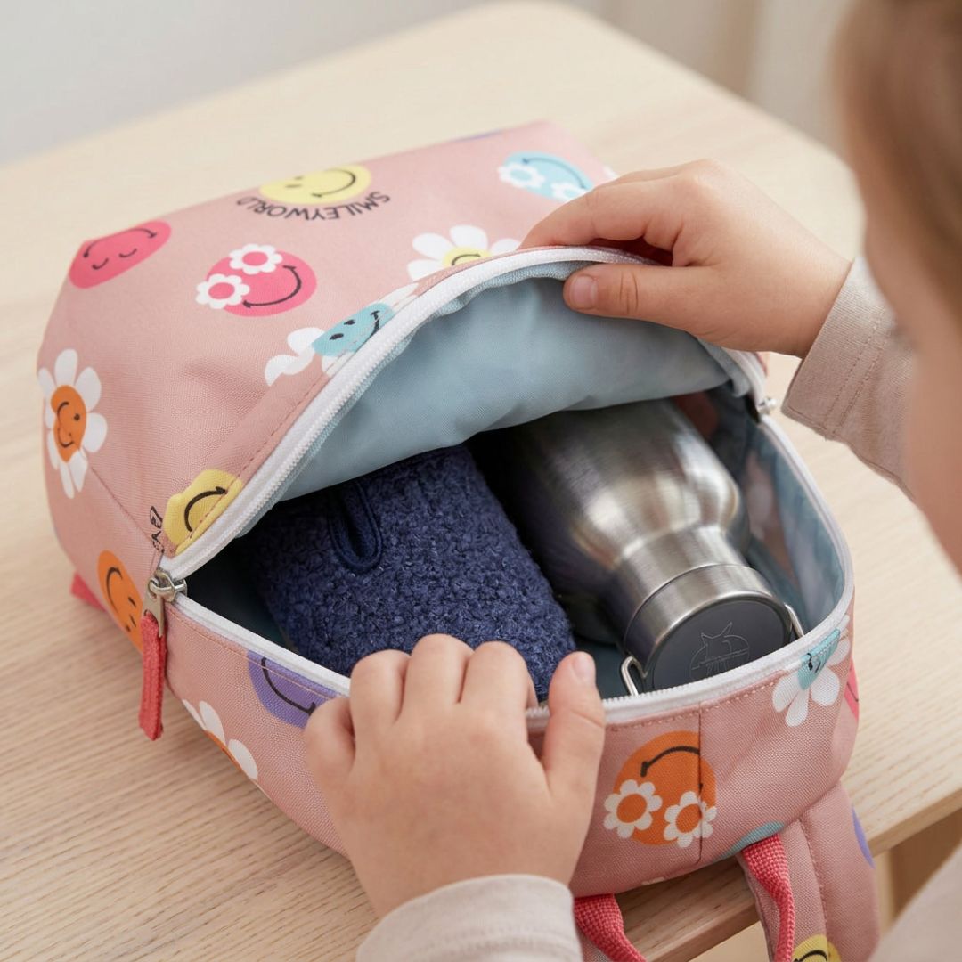LÄSSIG Kinderrucksack Smileys personalisierbar - wunderwunsch
