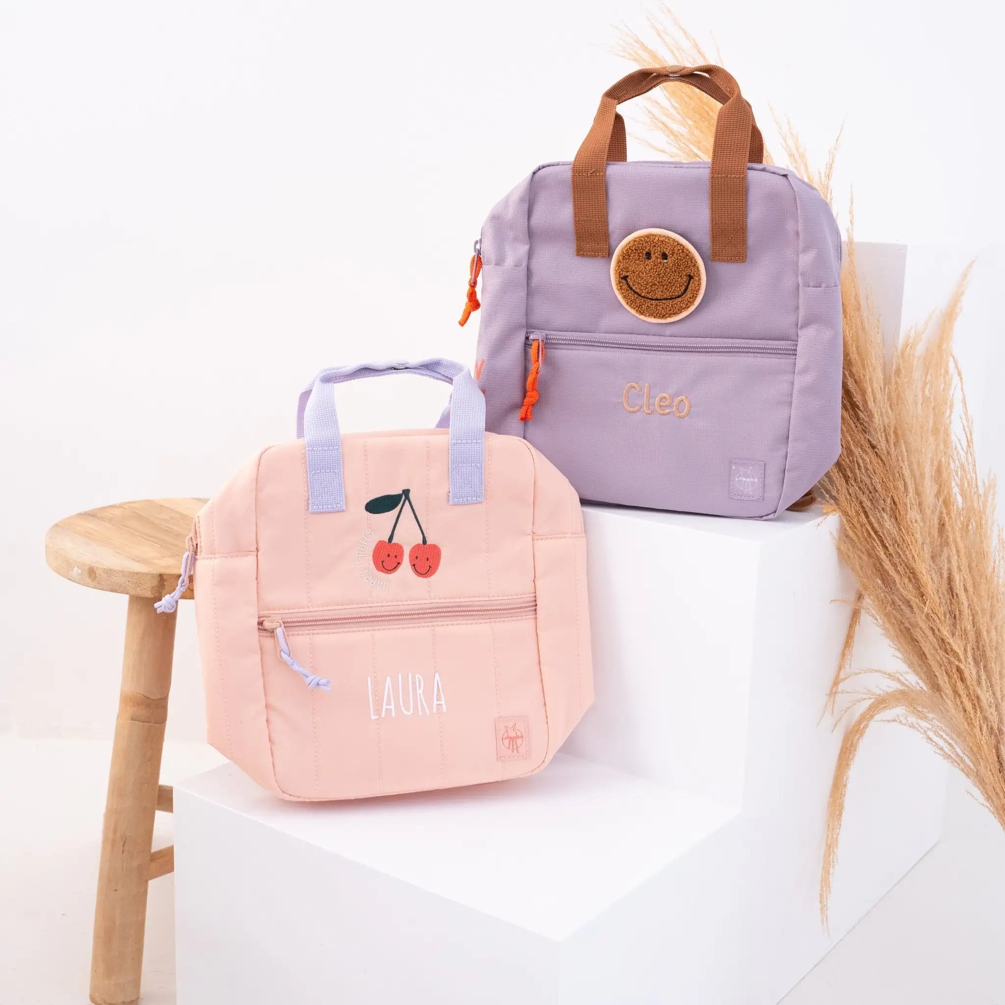 LÄSSIG Rucksack - Kirsche & Smile - wunderwunsch